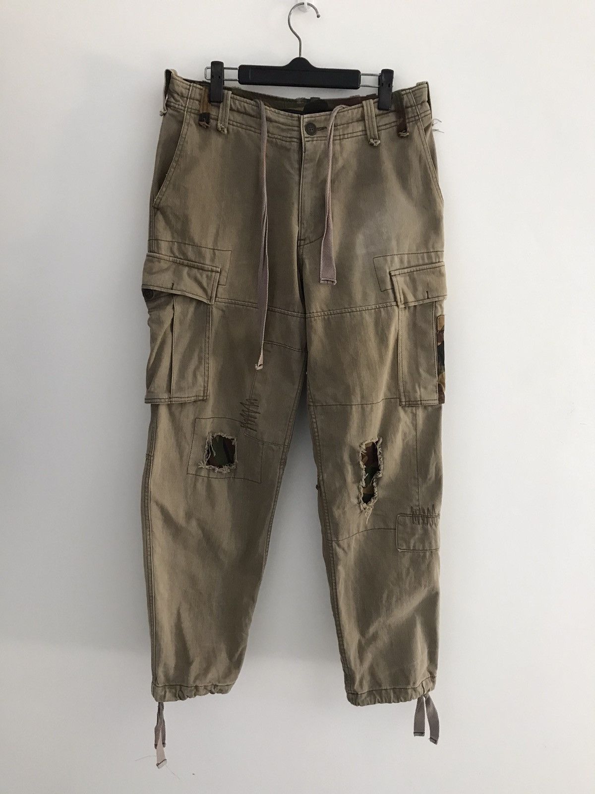 Japanese Brand Instic Japan Camo Patchwork Cargo Pants Size US 32 / EU 48 - 2 Thumbnail