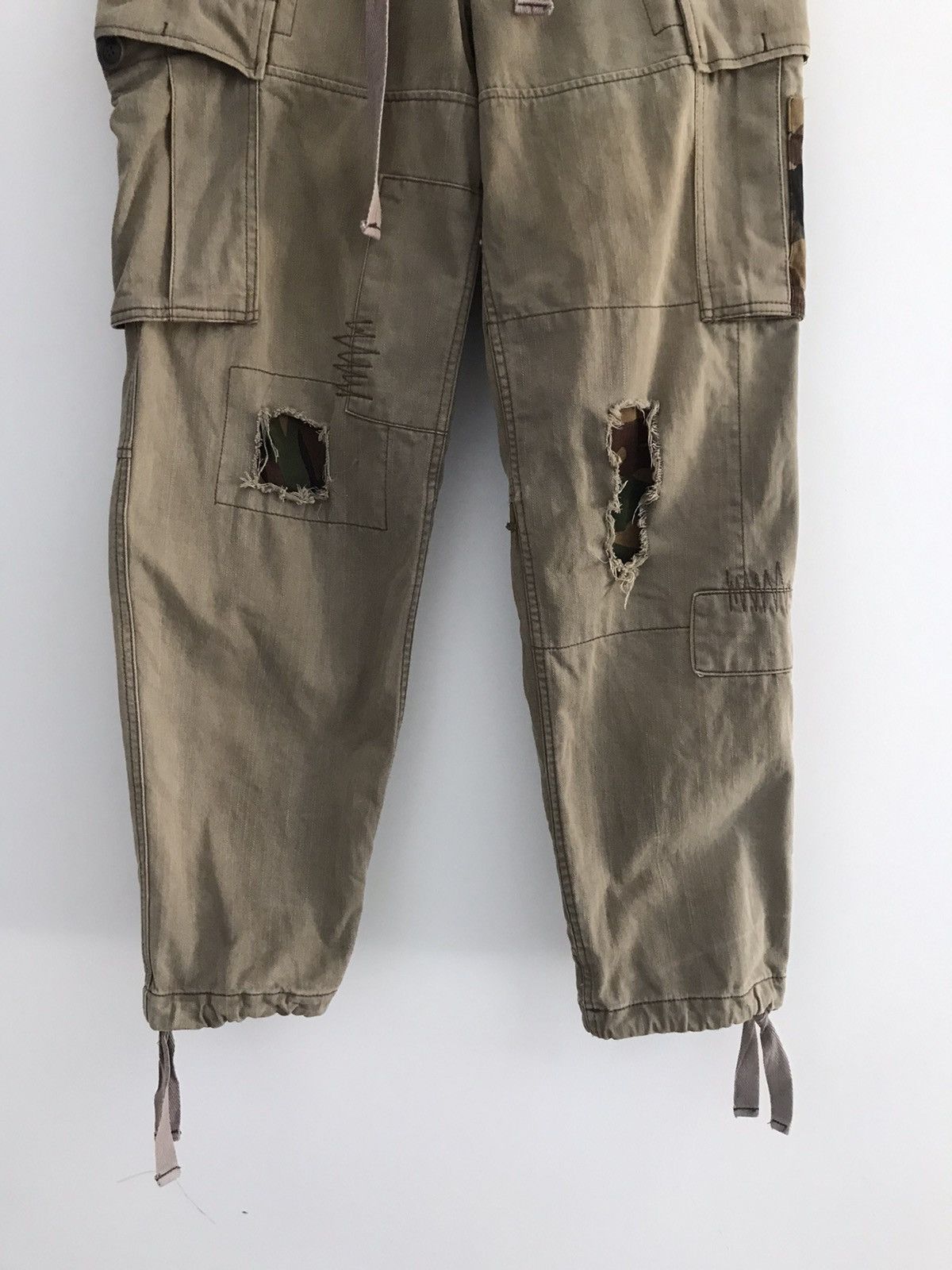 Japanese Brand Instic Japan Camo Patchwork Cargo Pants Size US 32 / EU 48 - 3 Thumbnail