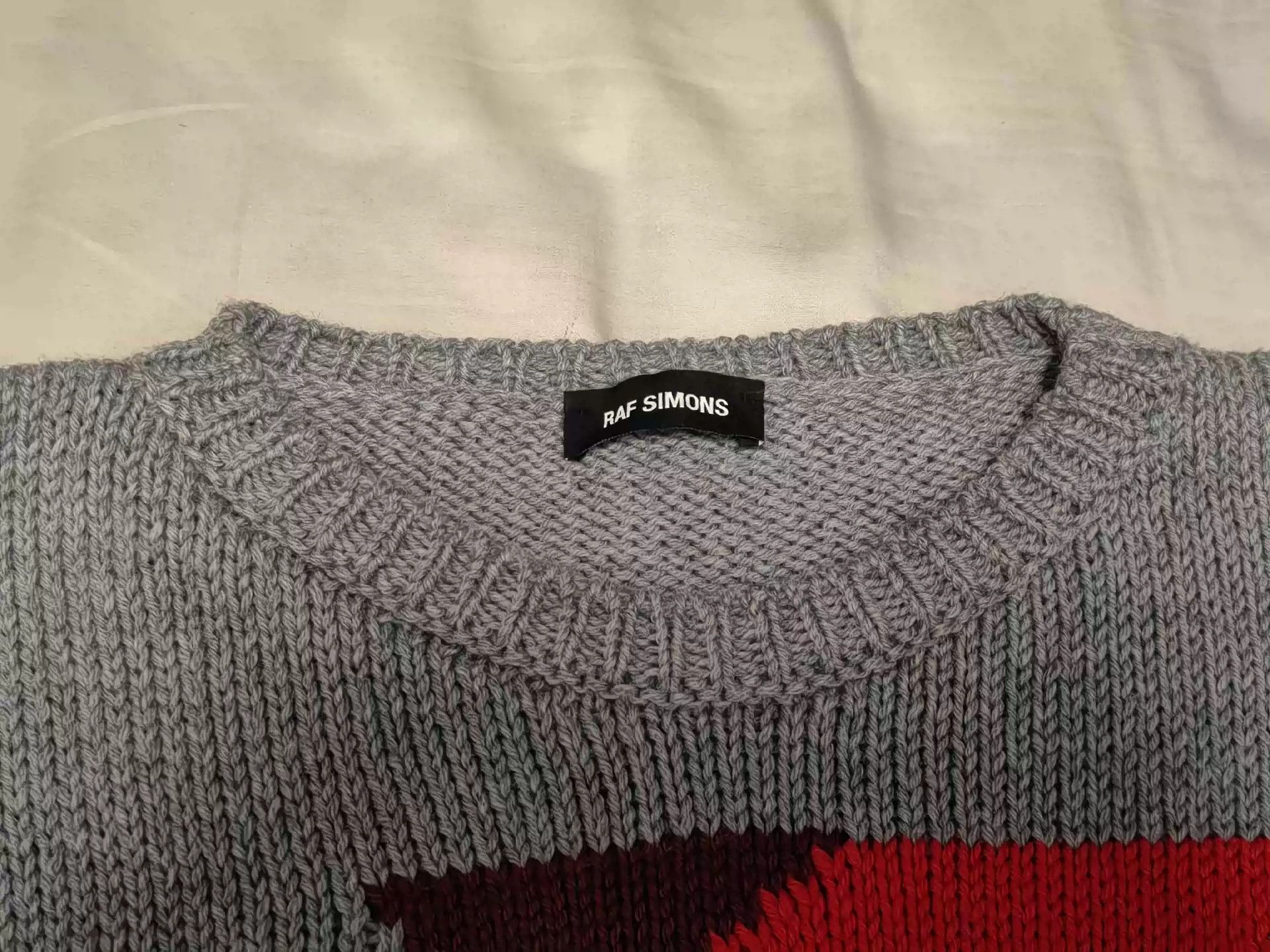 Raf Simons RAF SIMONS Short Sweater Grey Size US S / EU 44-46 / 1 - 3 Thumbnail