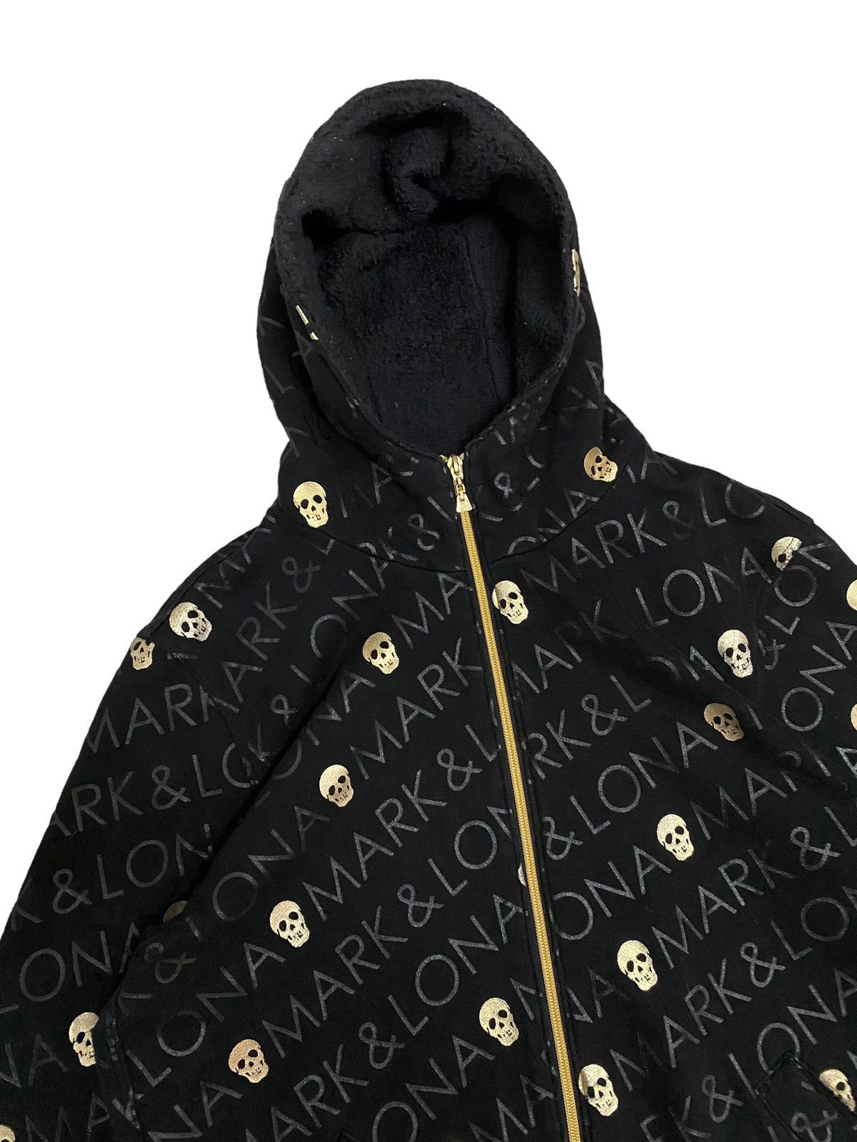 Japanese Brand × Vintage Vintage Mark&Lona Japanese Fullprint Zipper Hoodie Size US L / EU 52-54 / 3 - 2 Thumbnail