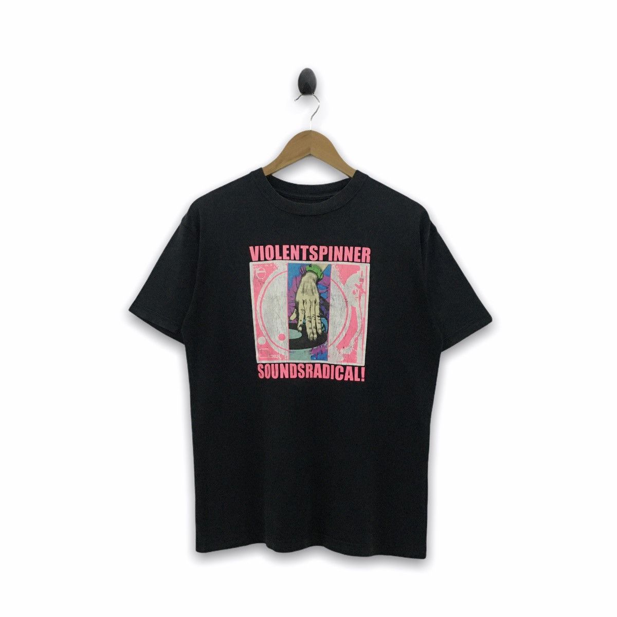 image of Jun Takahashi Undercover Violent Spinner Sounds Radical T-Shirt in Black, Men's (Size Medium)