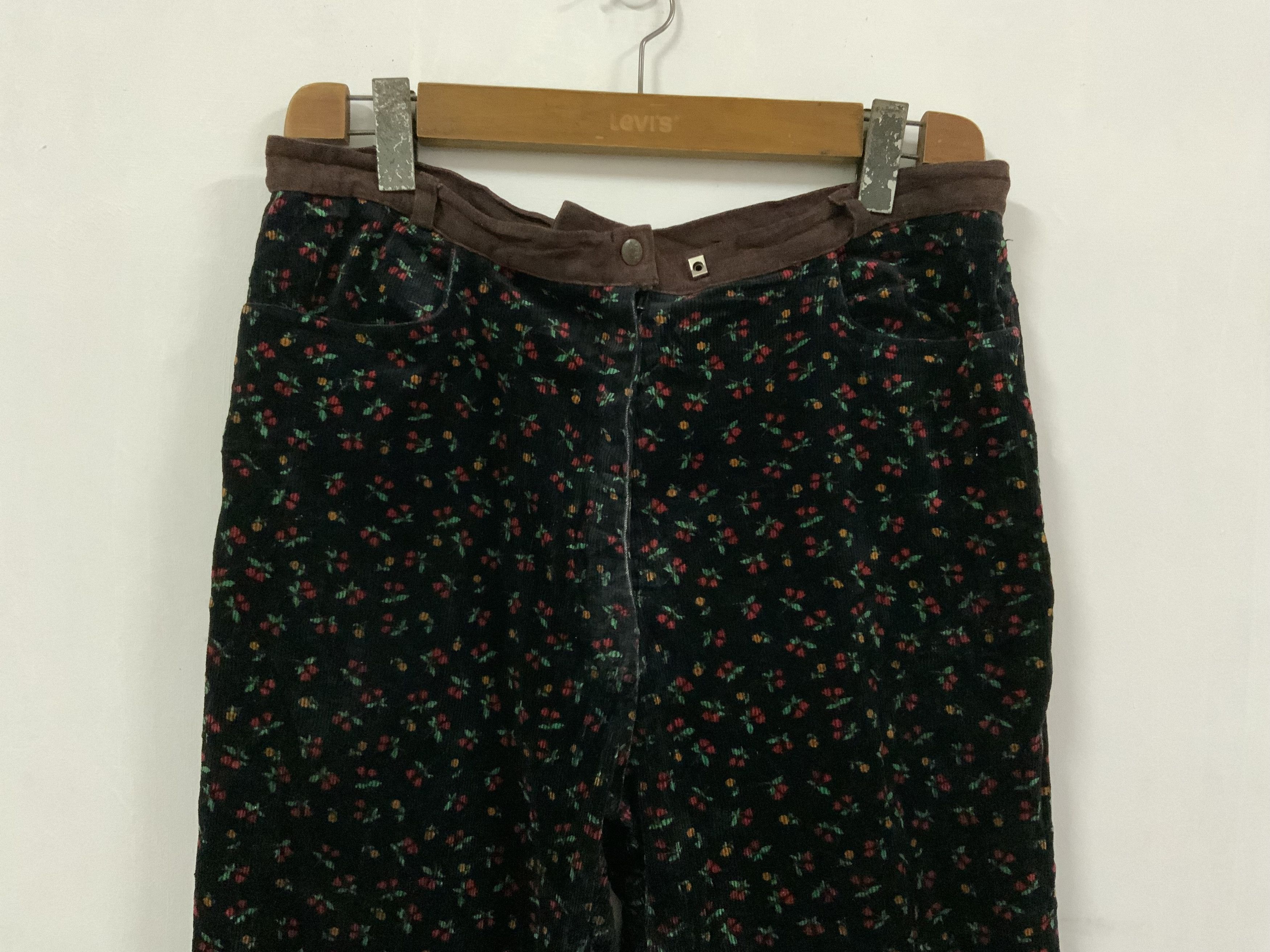 Unsound Rags Mi Land Flower Printed Corduroy Jean Size US 37 - 3 Thumbnail