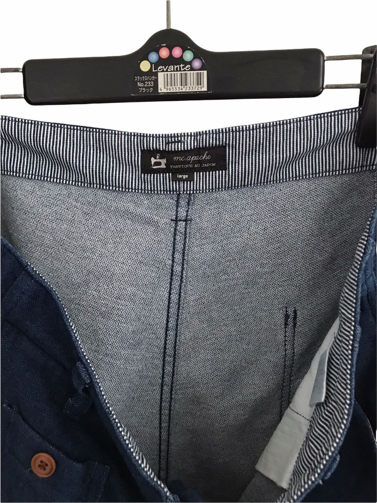 Japanese Brand Japanese Designer Mc.Apache Indigo Stretchable Trousers Size US 34 / EU 50 - 7 Thumbnail