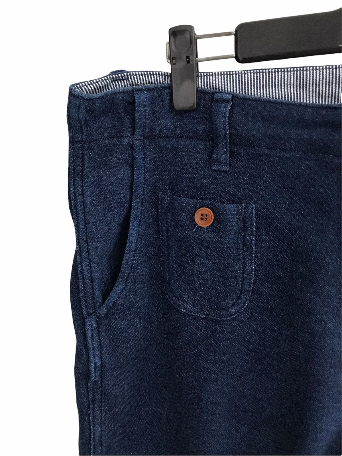 Japanese Brand Japanese Designer Mc.Apache Indigo Stretchable Trousers Size US 34 / EU 50 - 3 Thumbnail