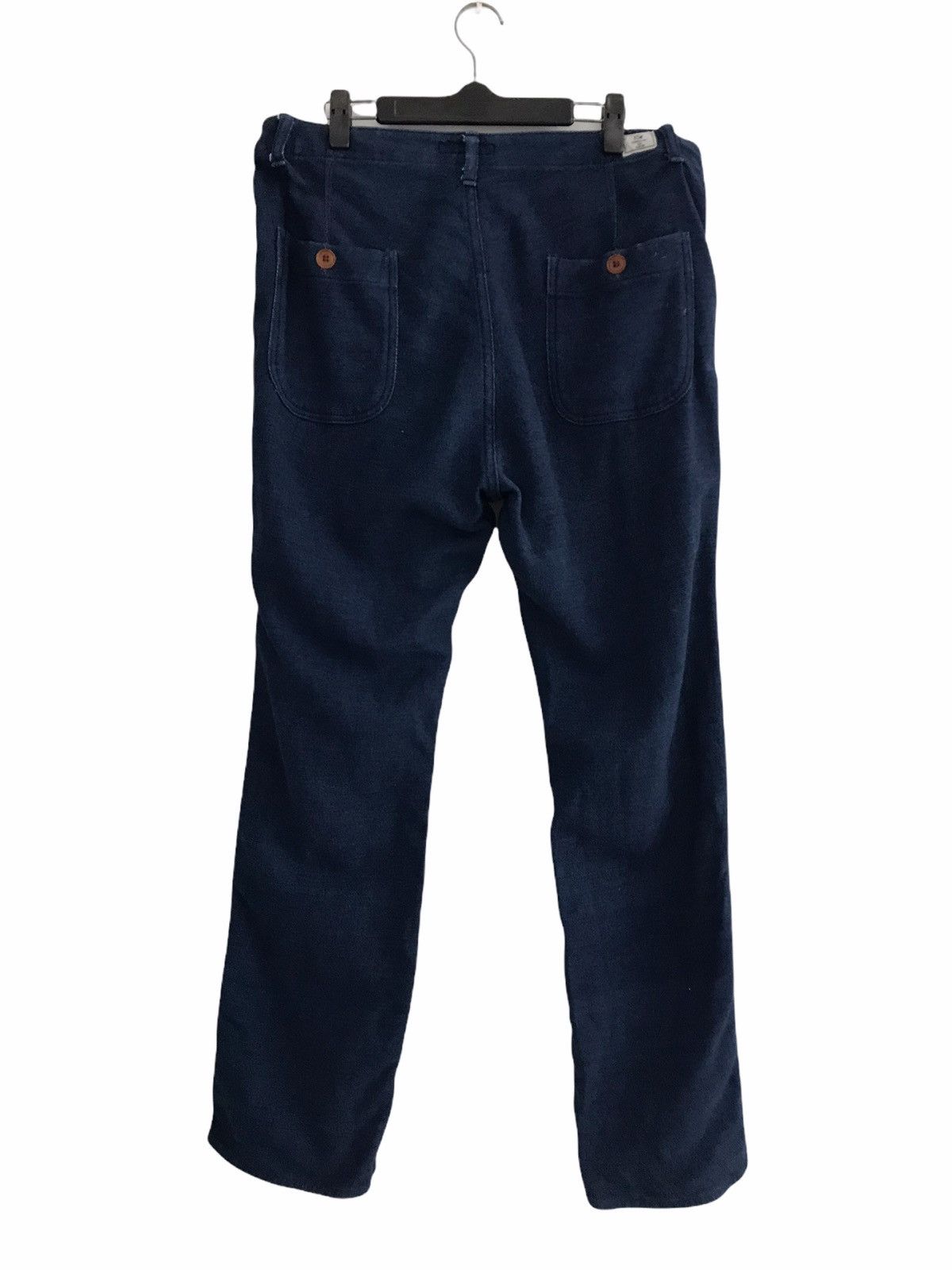 Japanese Brand Japanese Designer Mc.Apache Indigo Stretchable Trousers Size US 34 / EU 50 - 5 Thumbnail