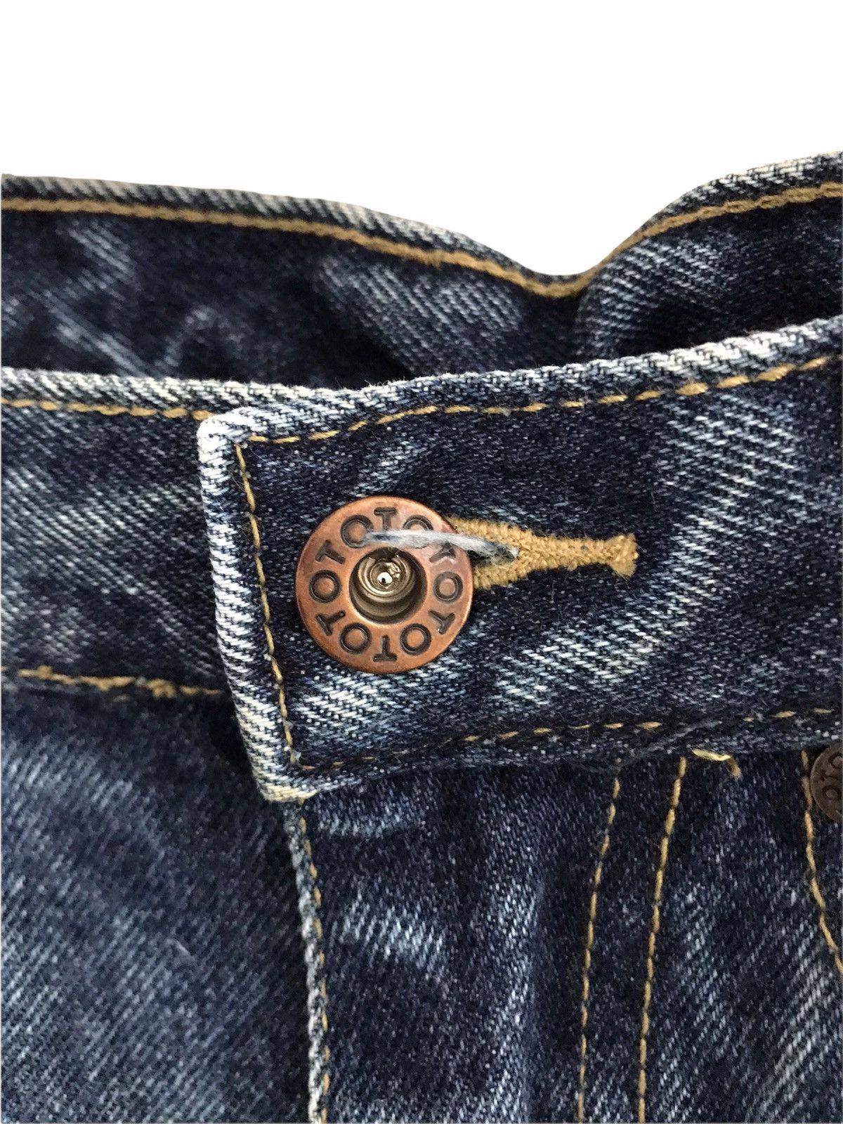 Other Japanese Brand OTO Motorcycle Riding Acid Wash Denim Jeans Size US 30 / EU 46 - 6 Thumbnail