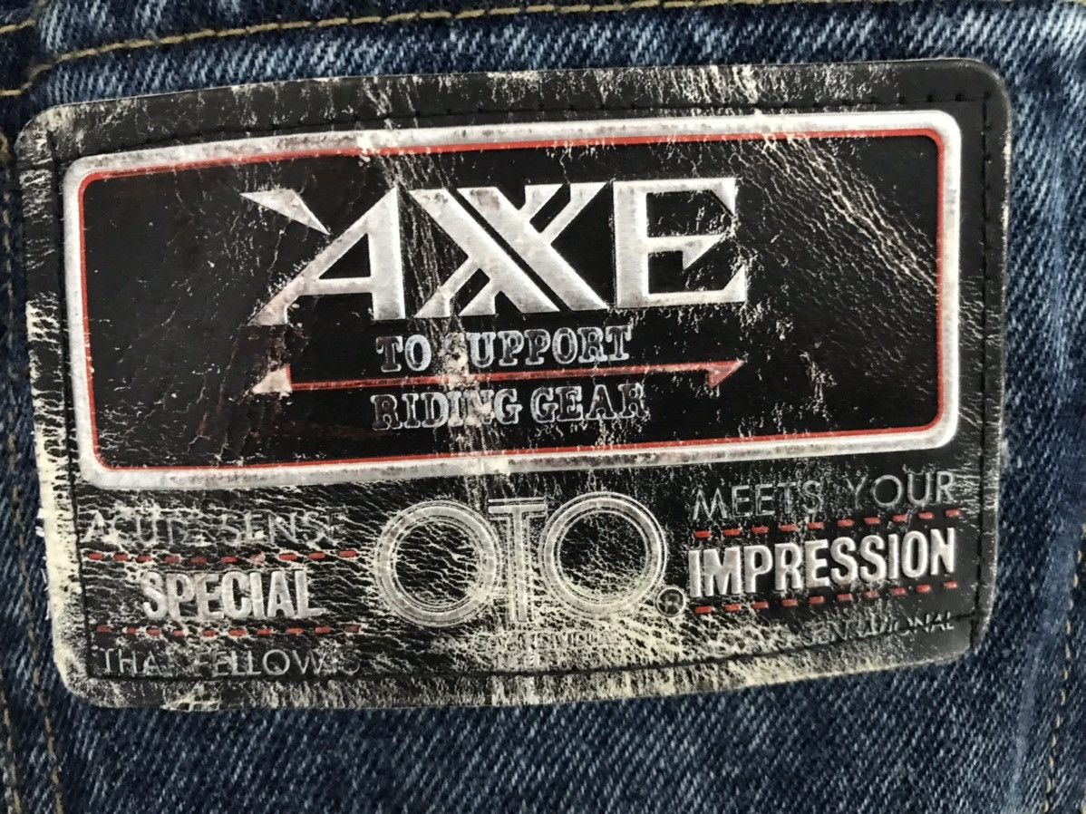 Other Japanese Brand OTO Motorcycle Riding Acid Wash Denim Jeans Size US 30 / EU 46 - 21 Thumbnail