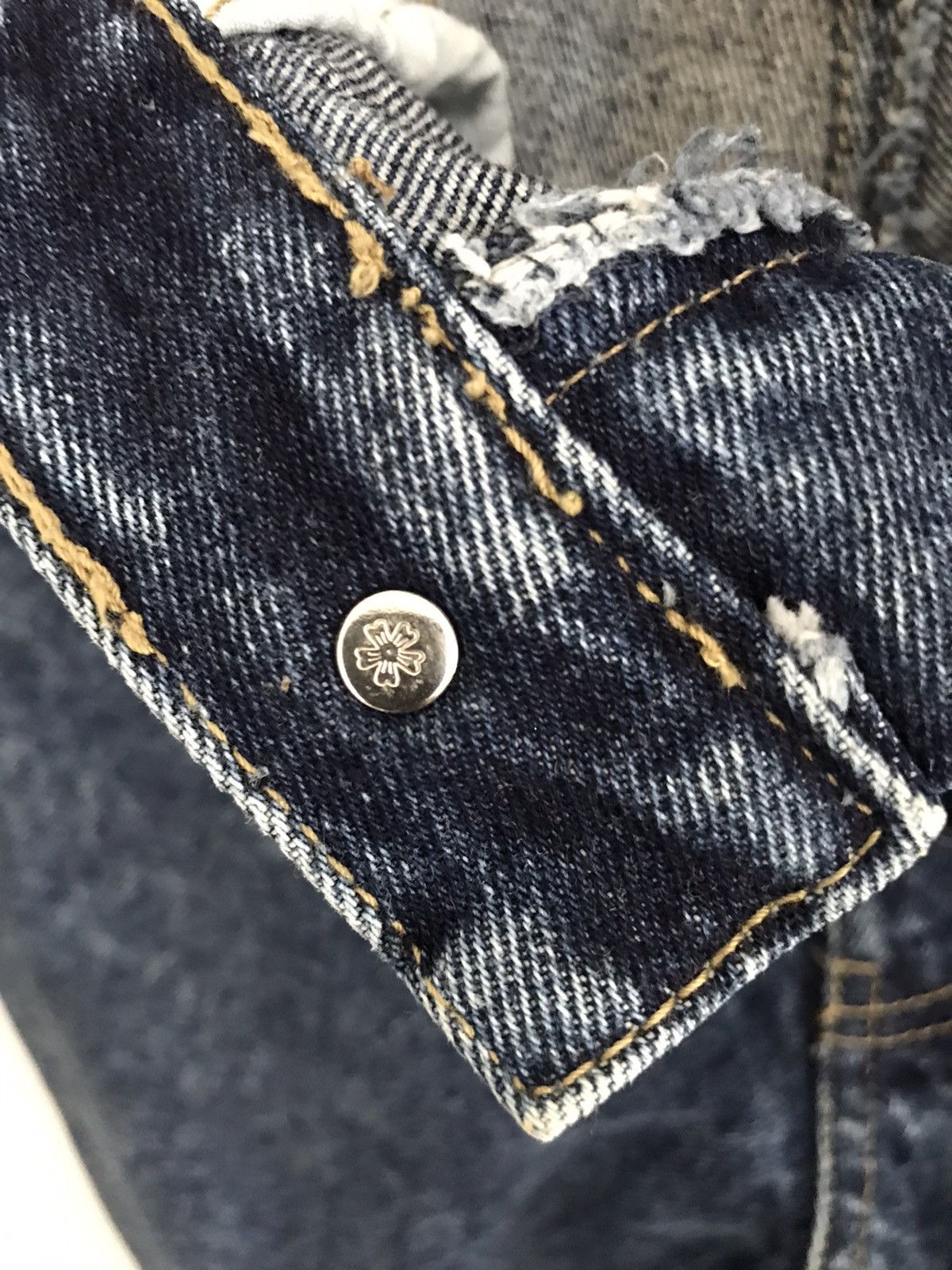Other Japanese Brand OTO Motorcycle Riding Acid Wash Denim Jeans Size US 30 / EU 46 - 16 Thumbnail