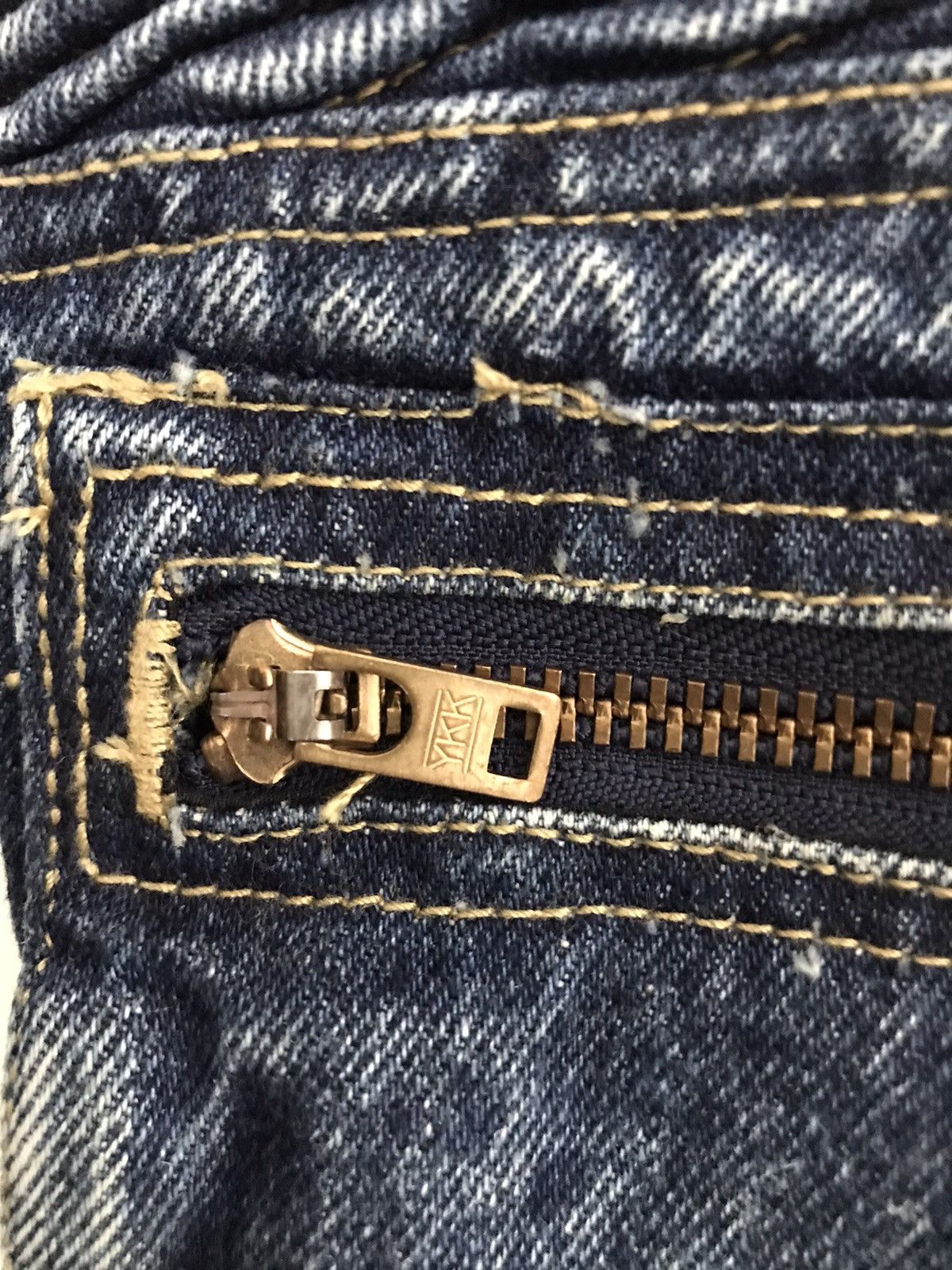 Other Japanese Brand OTO Motorcycle Riding Acid Wash Denim Jeans Size US 30 / EU 46 - 22 Thumbnail