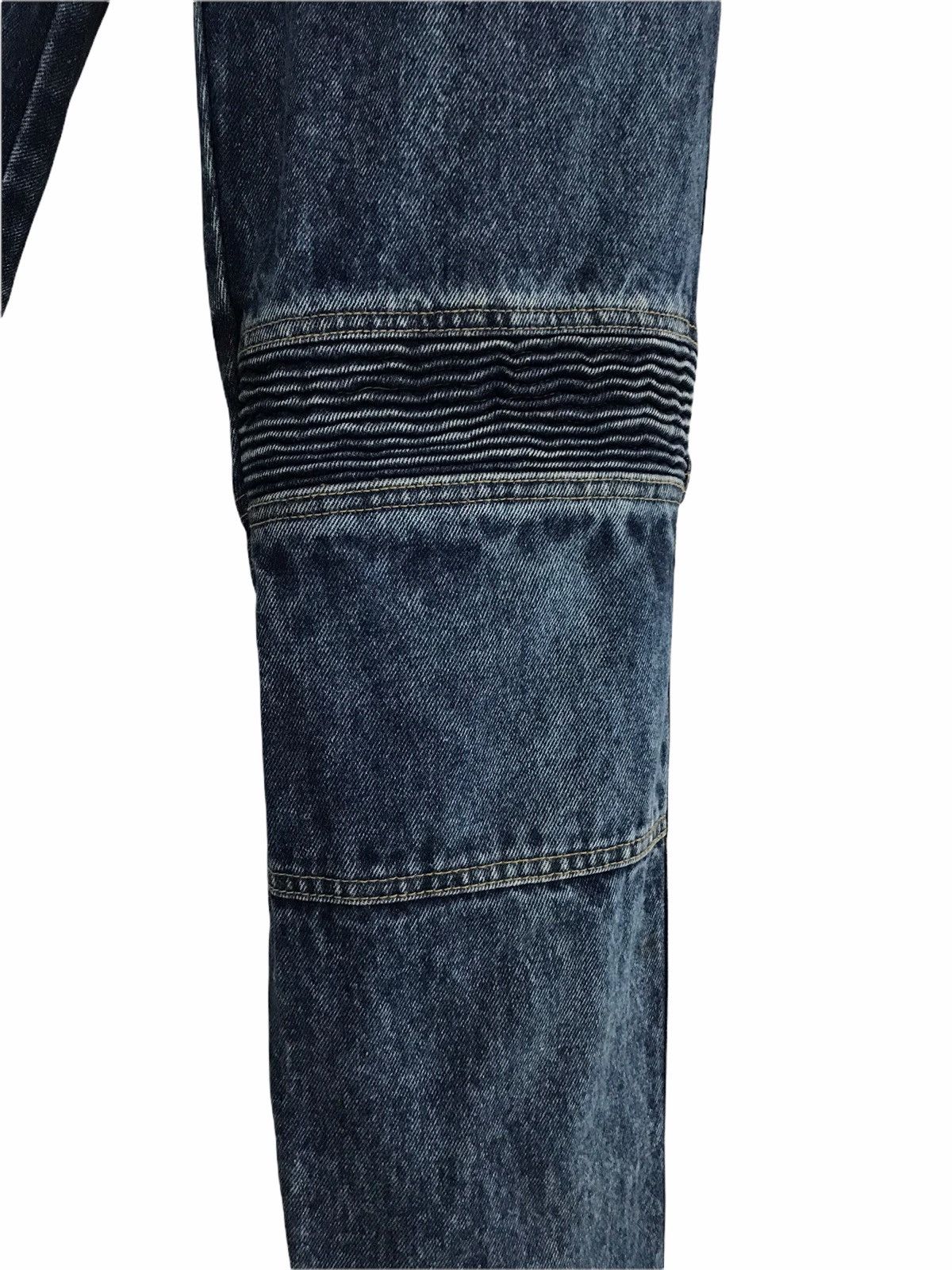 Other Japanese Brand OTO Motorcycle Riding Acid Wash Denim Jeans Size US 30 / EU 46 - 4 Thumbnail