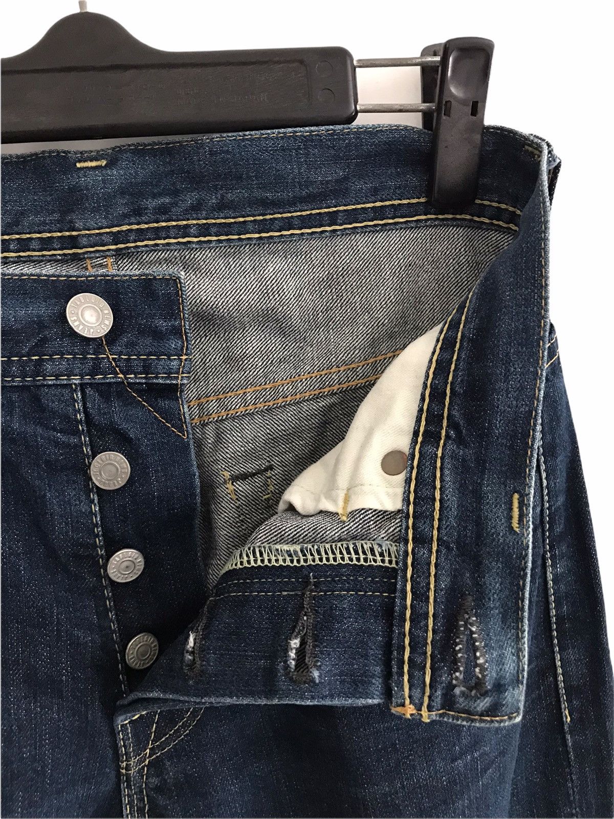 BEAUTY&YOUTH Tabloid News X United Arrows Blue Denim Jeans Made In Japan Size US 30 / EU 46 - 12 Thumbnail