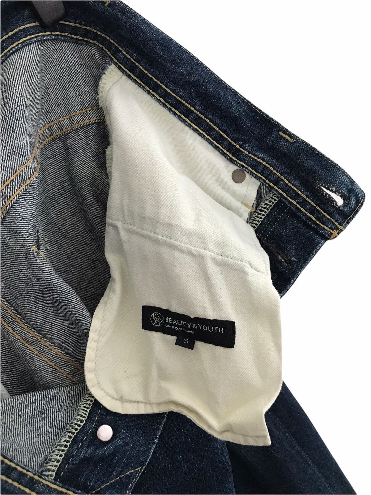 BEAUTY&YOUTH Tabloid News X United Arrows Blue Denim Jeans Made In Japan Size US 30 / EU 46 - 13 Thumbnail