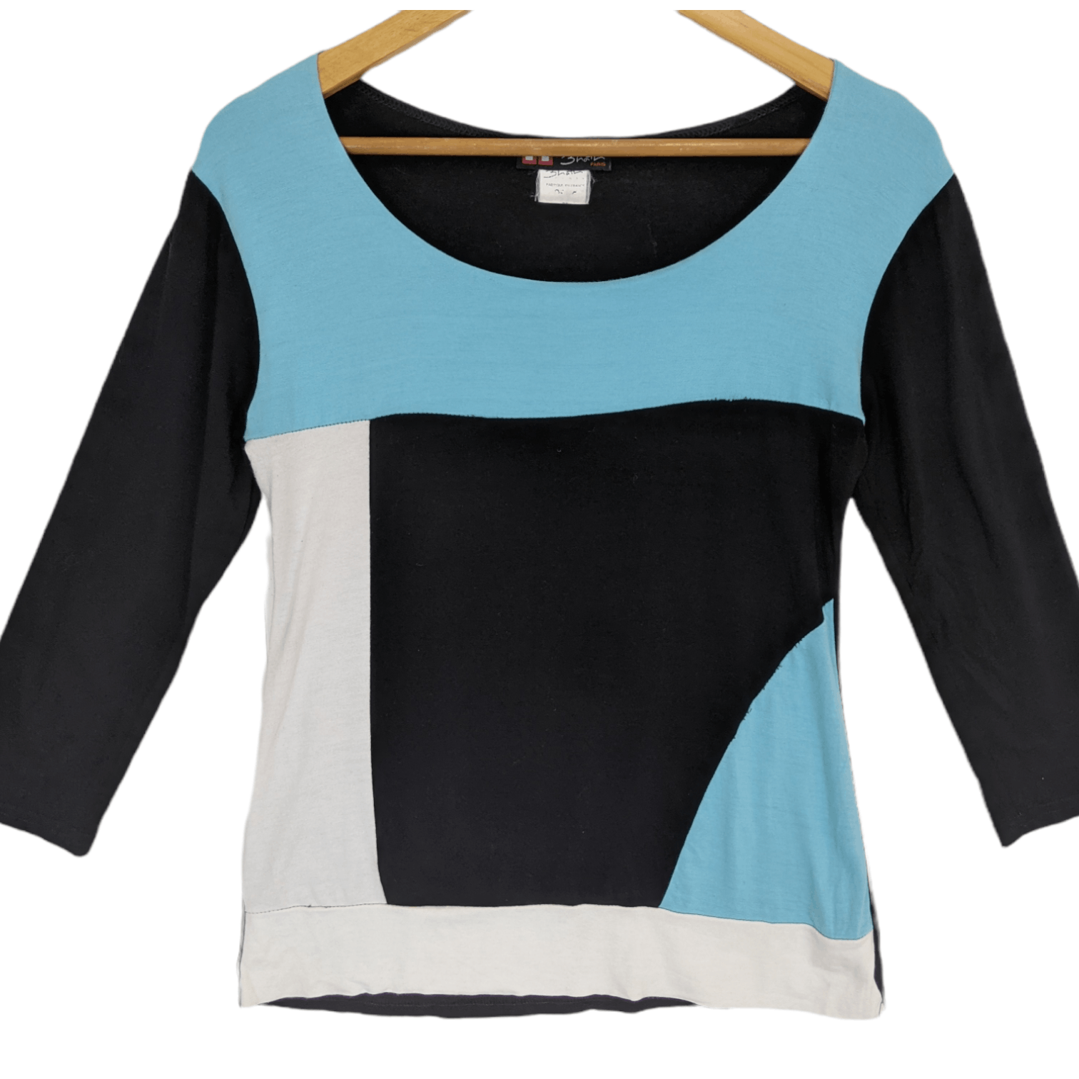 Japanese Brand 3HATH Paris Vintage Long Sleeve Top Dress T-Shirt Size XS / US 0-2 / IT 36-38 - 2 Thumbnail