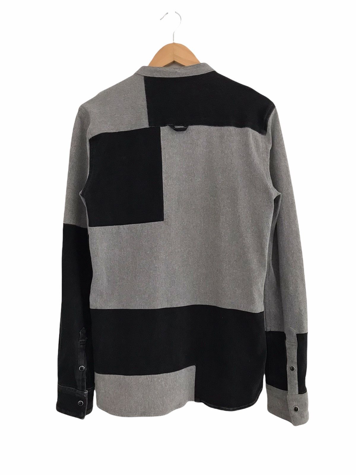 NO ID NO ID Japan Patchwork Stretchable Long Sleeve Shirt Size US S / EU 44-46 / 1 - 2 Thumbnail