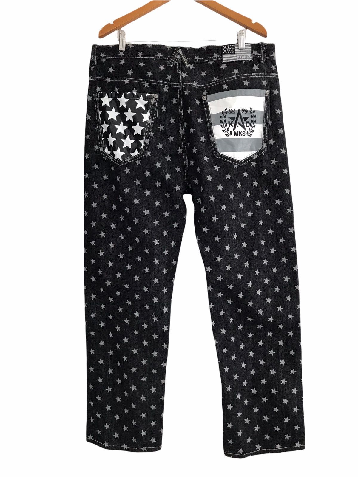 Akademiks AKDMKS Akademiks Flag Stars All Over Print Denim Jeans Size US 40 / EU 56 - 7 Thumbnail