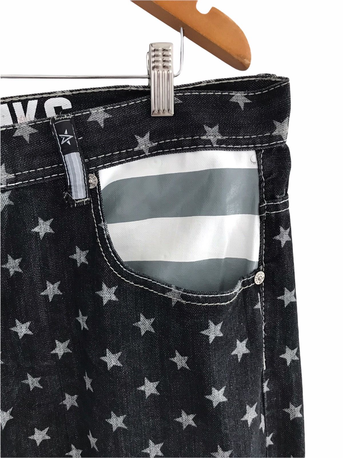 Akademiks AKDMKS Akademiks Flag Stars All Over Print Denim Jeans Size US 40 / EU 56 - 12 Thumbnail