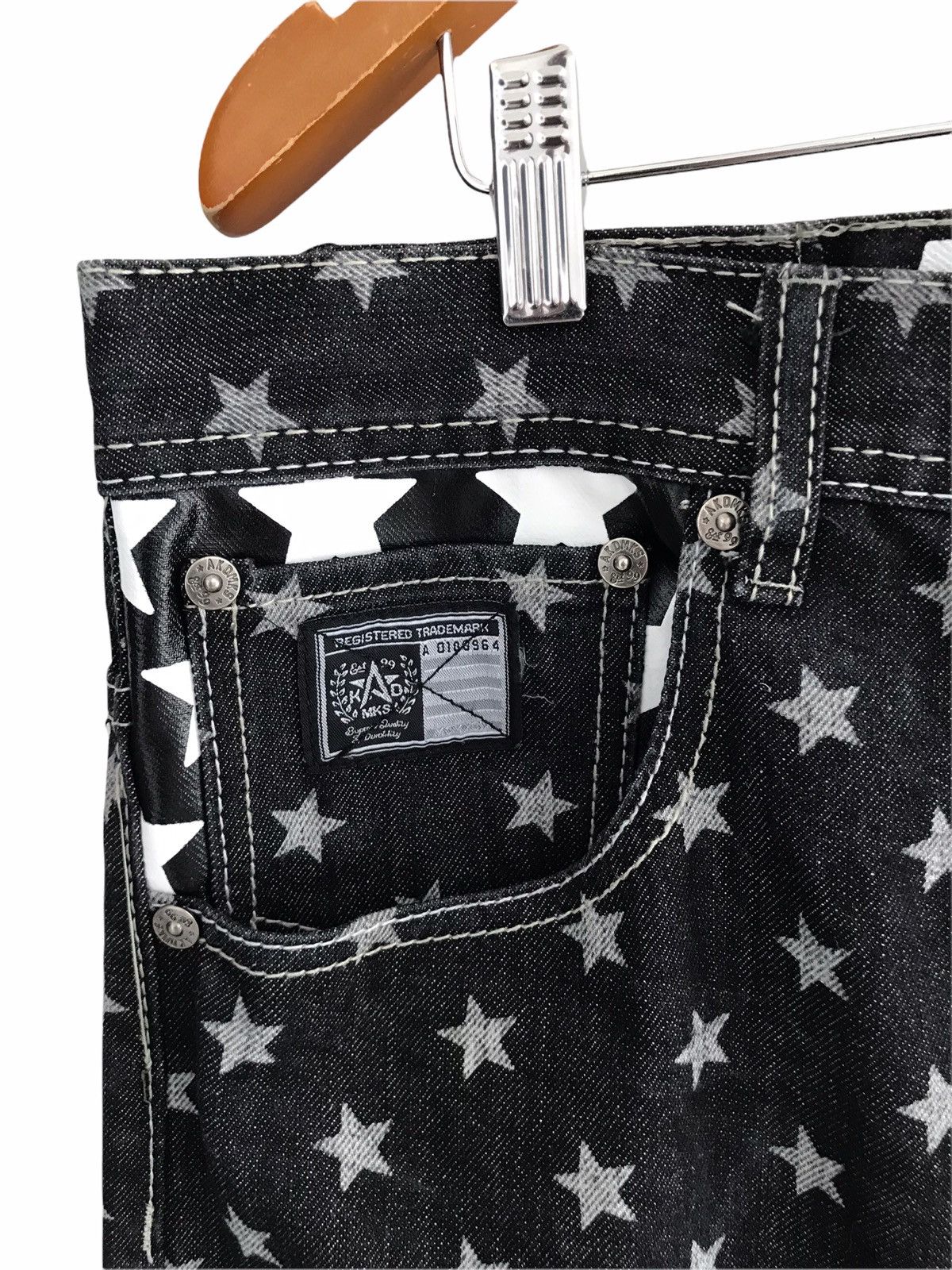 Akademiks AKDMKS Akademiks Flag Stars All Over Print Denim Jeans Size US 40 / EU 56 - 11 Thumbnail