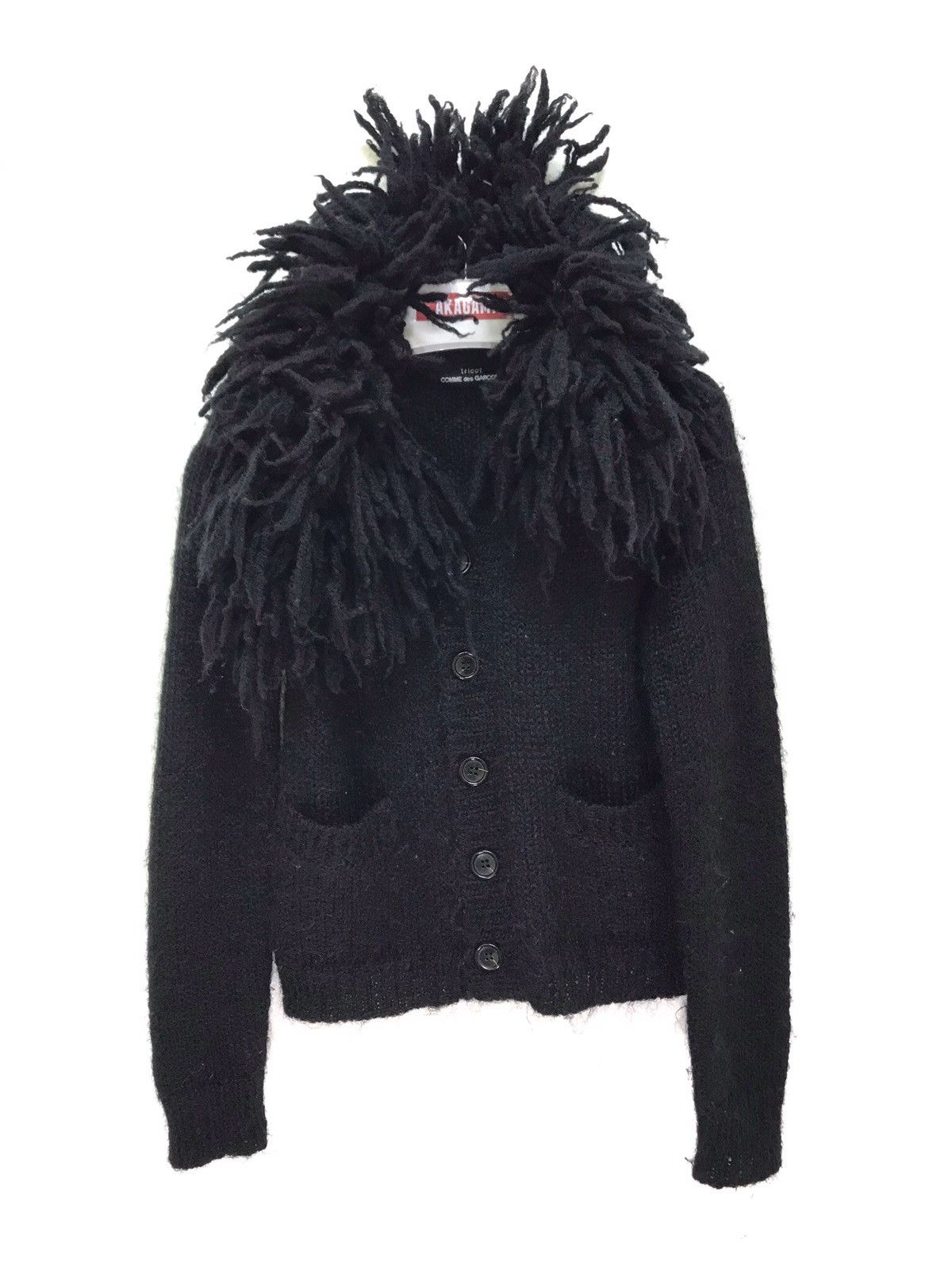Comme des Garcons CDG Tricot Wool Knitwear Stretch Dread Lock Neck 6🟩4 Size S / US 4 / IT 40 - 2 Thumbnail