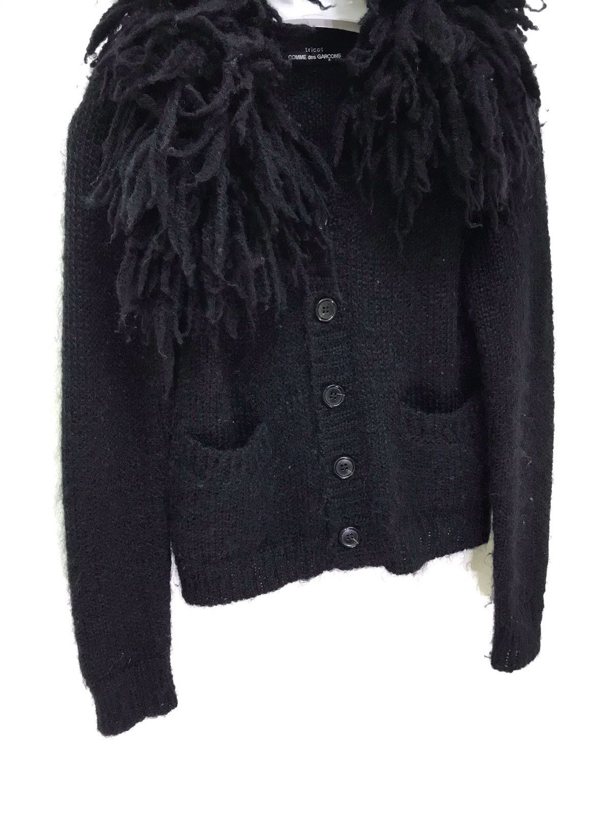 Comme des Garcons CDG Tricot Wool Knitwear Stretch Dread Lock Neck 6🟩4 Size S / US 4 / IT 40 - 3 Thumbnail