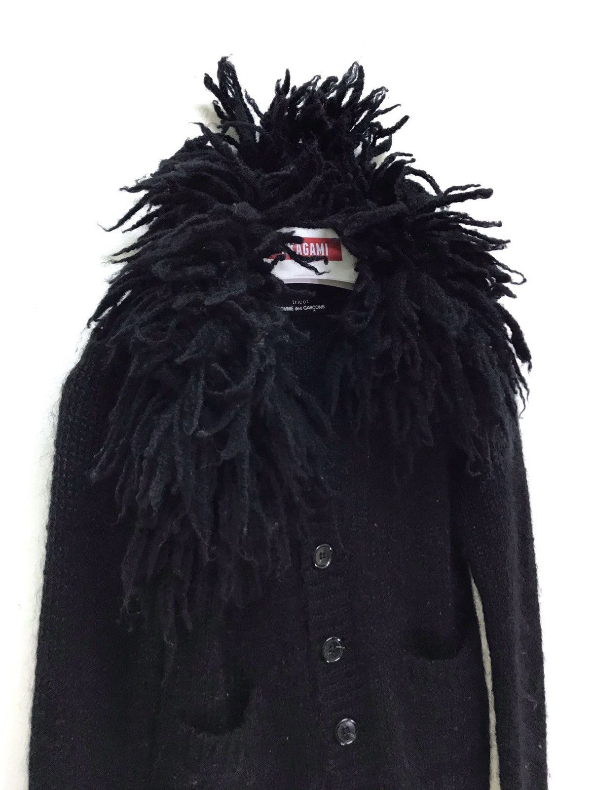 Comme des Garcons CDG Tricot Wool Knitwear Stretch Dread Lock Neck 6🟩4 Size S / US 4 / IT 40 - 1 Thumbnail