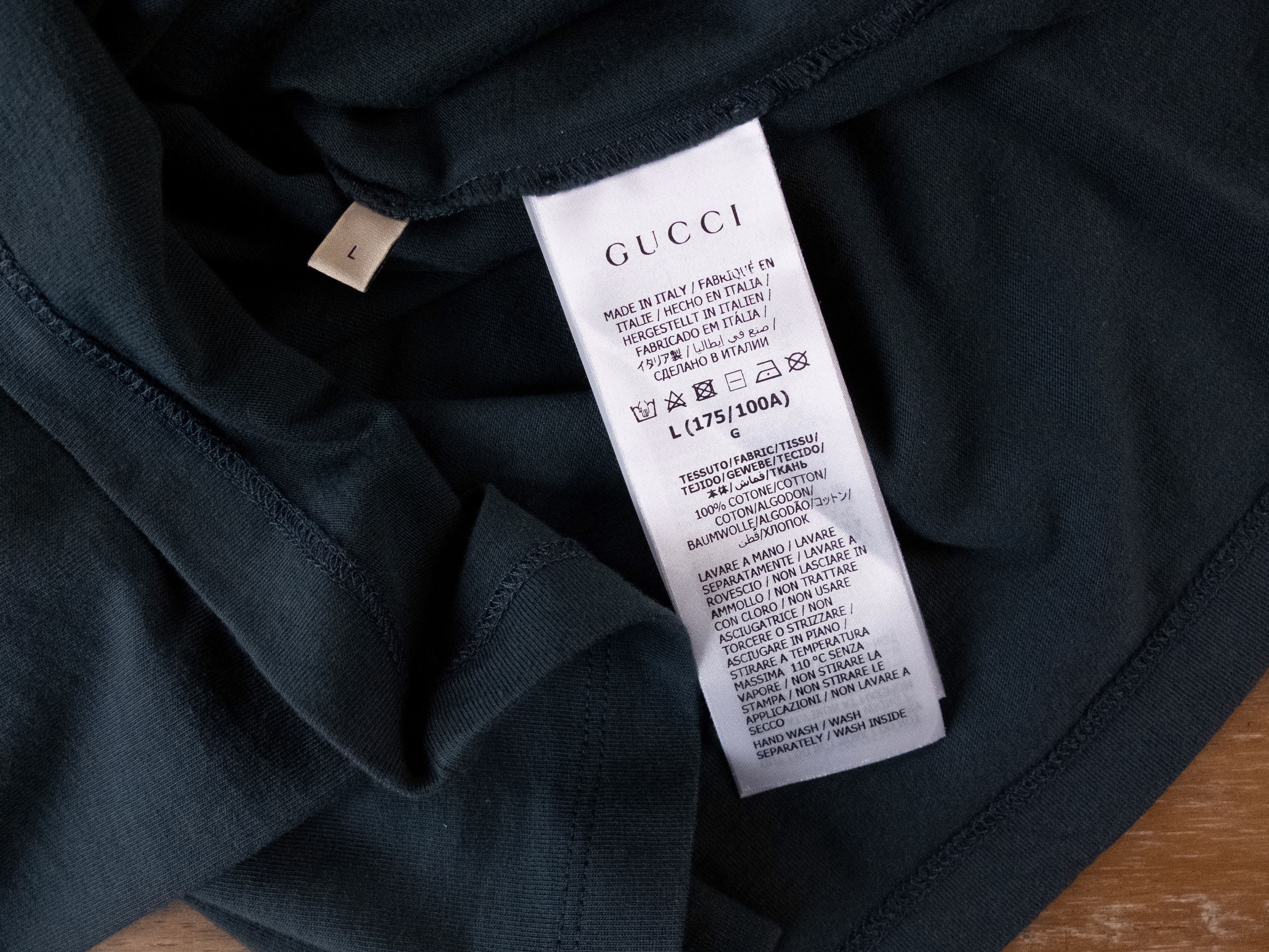 Gucci GUCCI gray studded Rock logo print oversize t-shirt Large Size US L / EU 52-54 / 3 - 8 Thumbnail