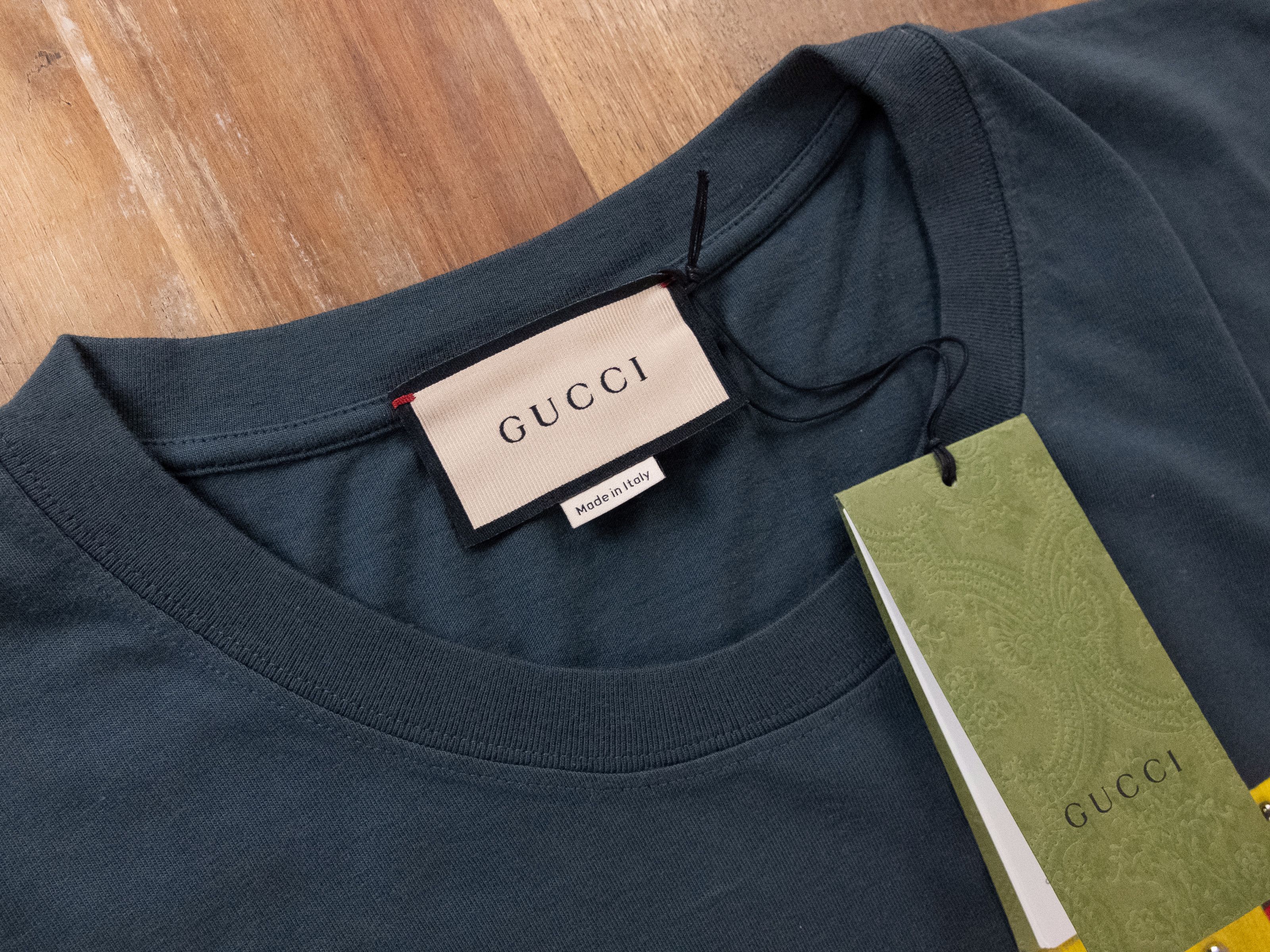 Gucci GUCCI gray studded Rock logo print oversize t-shirt Large Size US L / EU 52-54 / 3 - 5 Thumbnail