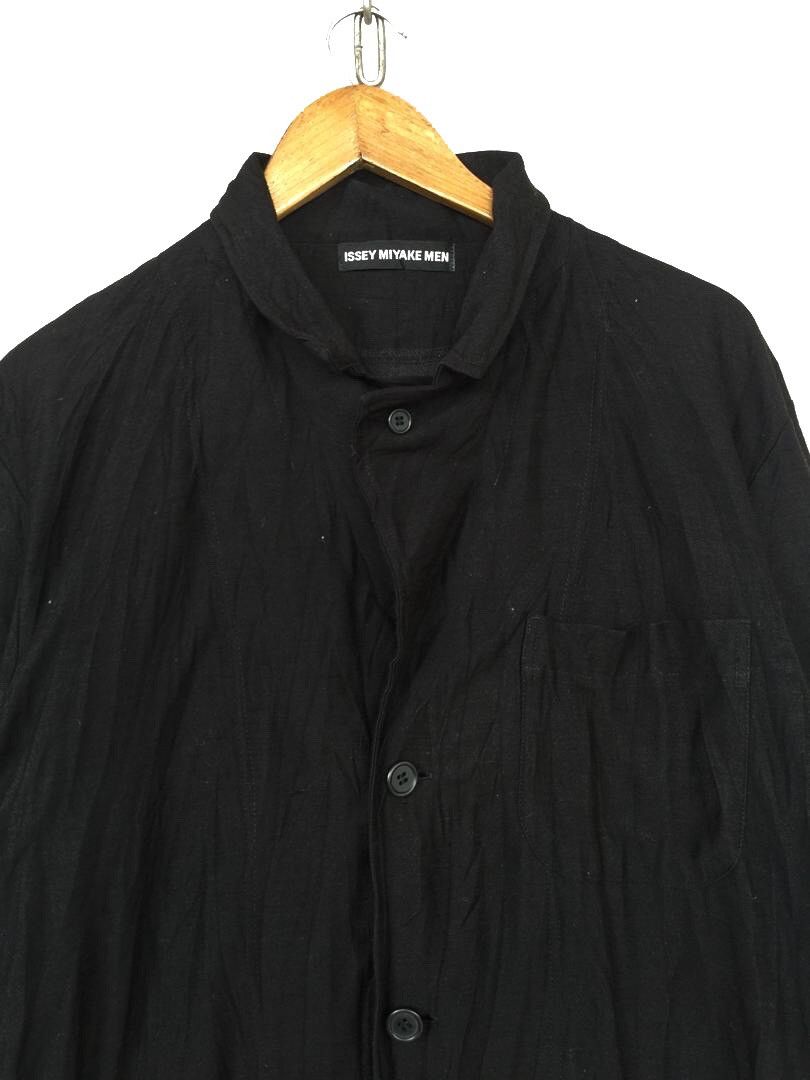 Designer × Issey Miyake 💥VINTAGE ISSEY MIYAKE MAN JACKET BUTTON Size US L / EU 52-54 / 3 - 5 Thumbnail