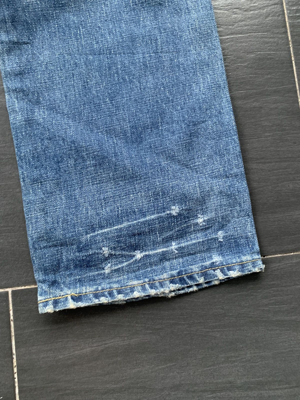Journal Standard Journal Standard Suspender Selvedge Distressed Denim Size US 33 - 10 Thumbnail