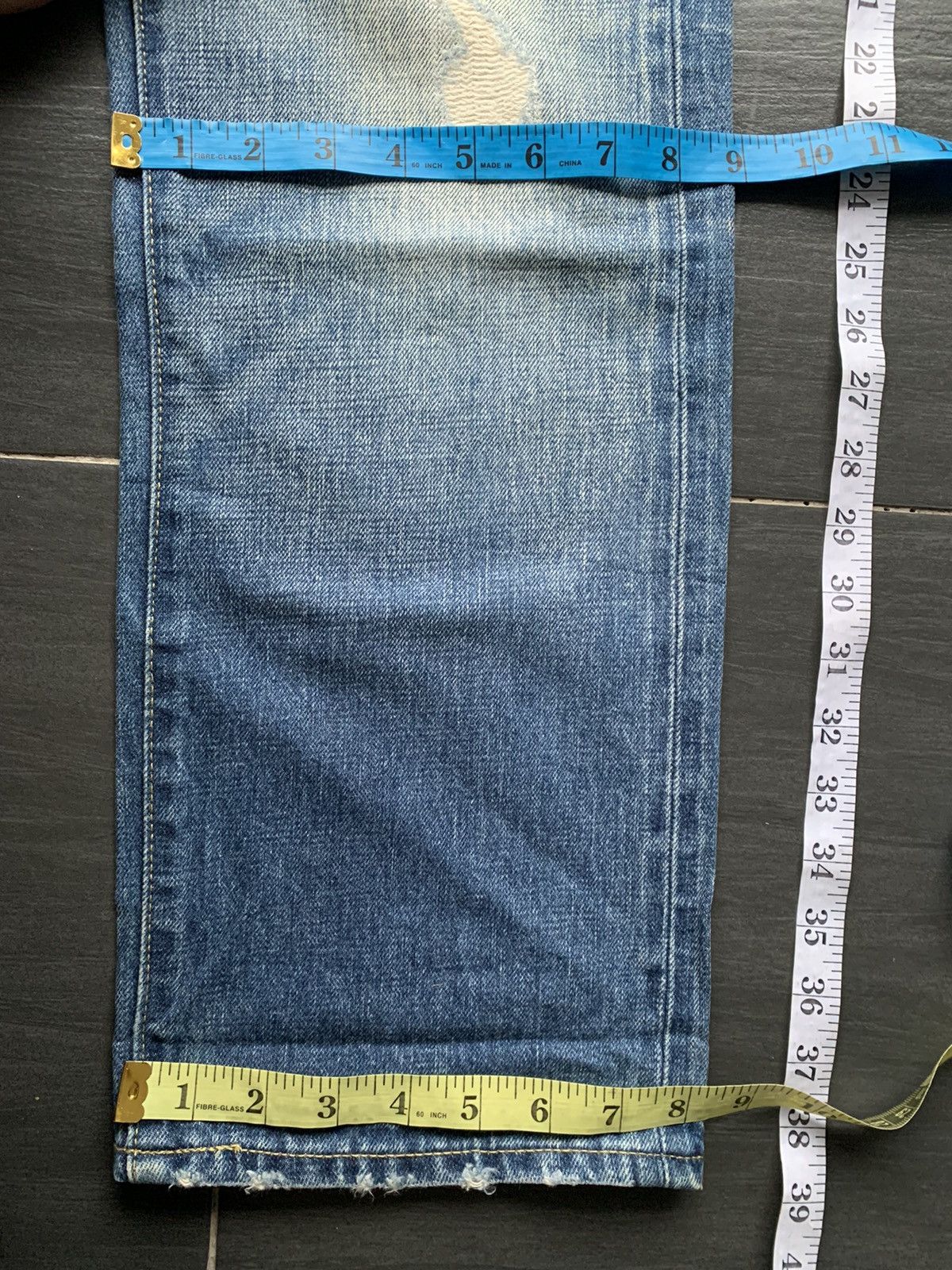 Journal Standard Journal Standard Suspender Selvedge Distressed Denim Size US 33 - 17 Thumbnail