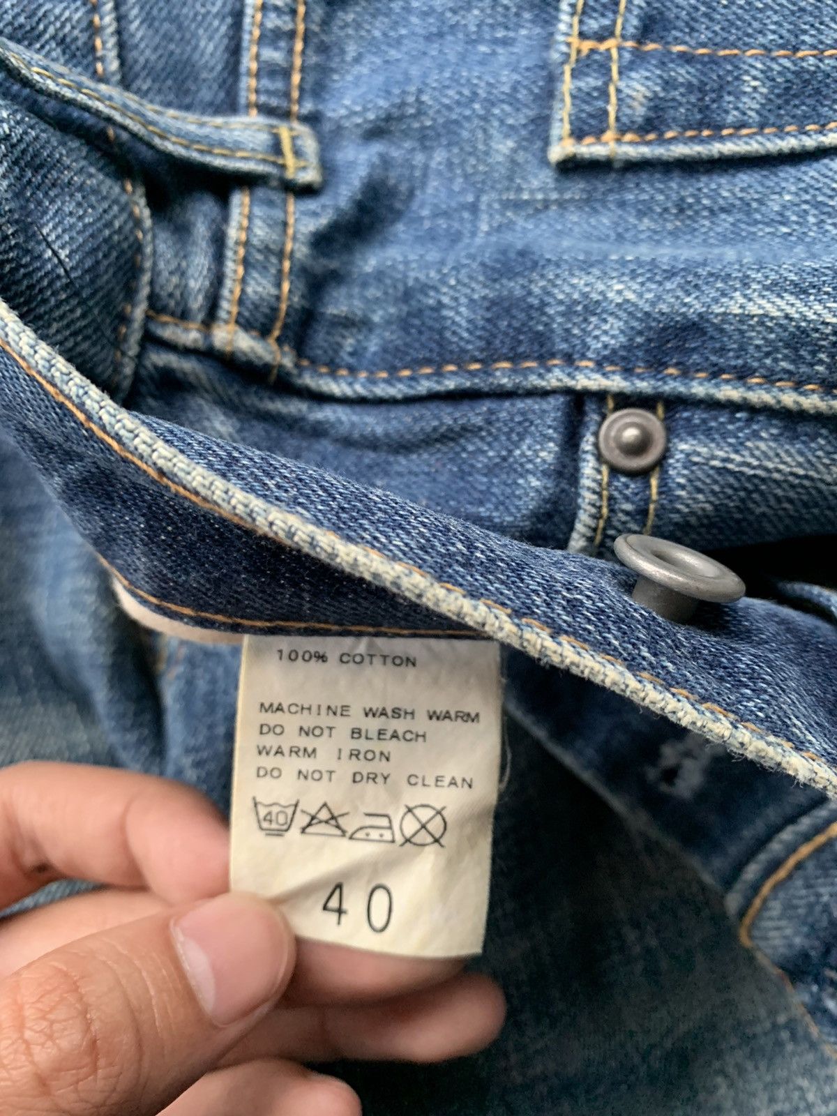 Journal Standard Journal Standard Suspender Selvedge Distressed Denim Size US 33 - 7 Thumbnail