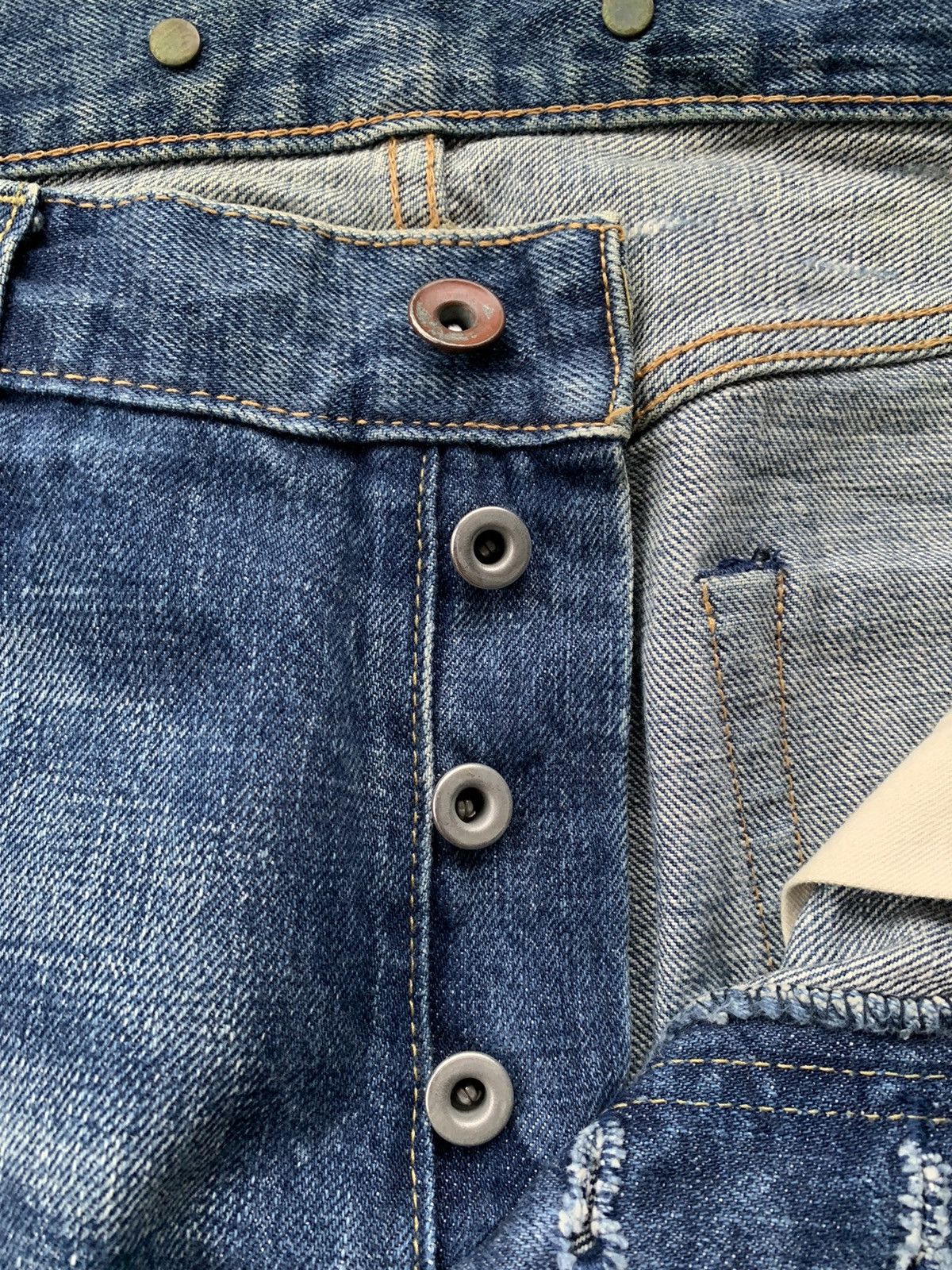 Journal Standard Journal Standard Suspender Selvedge Distressed Denim Size US 33 - 6 Thumbnail