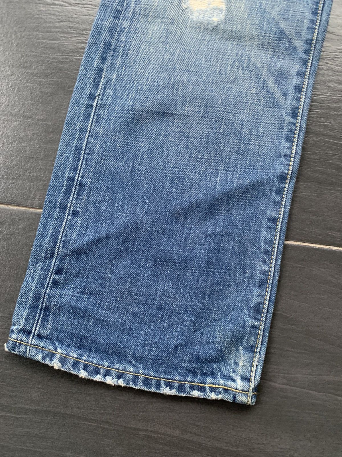 Journal Standard Journal Standard Suspender Selvedge Distressed Denim Size US 33 - 4 Thumbnail