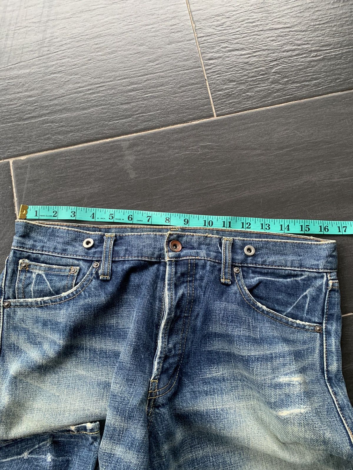 Journal Standard Journal Standard Suspender Selvedge Distressed Denim Size US 33 - 15 Thumbnail