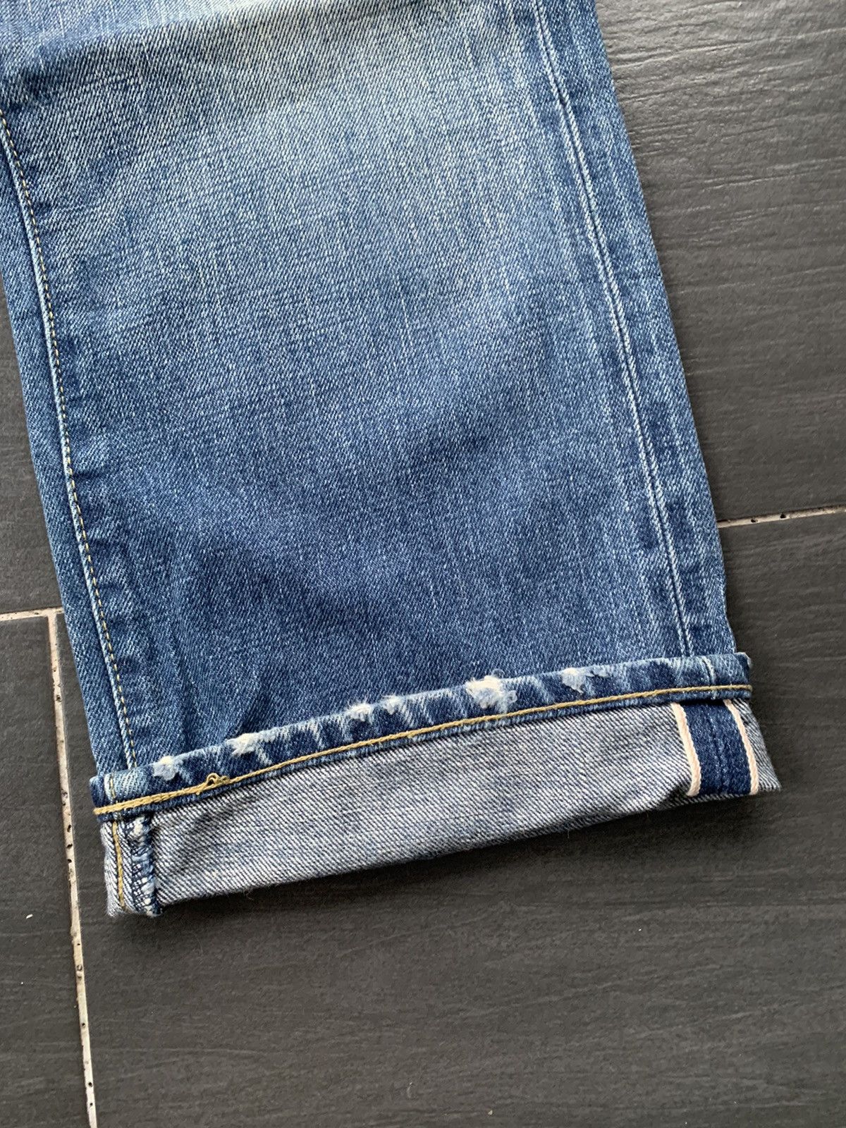 Journal Standard Journal Standard Suspender Selvedge Distressed Denim Size US 33 - 2 Thumbnail