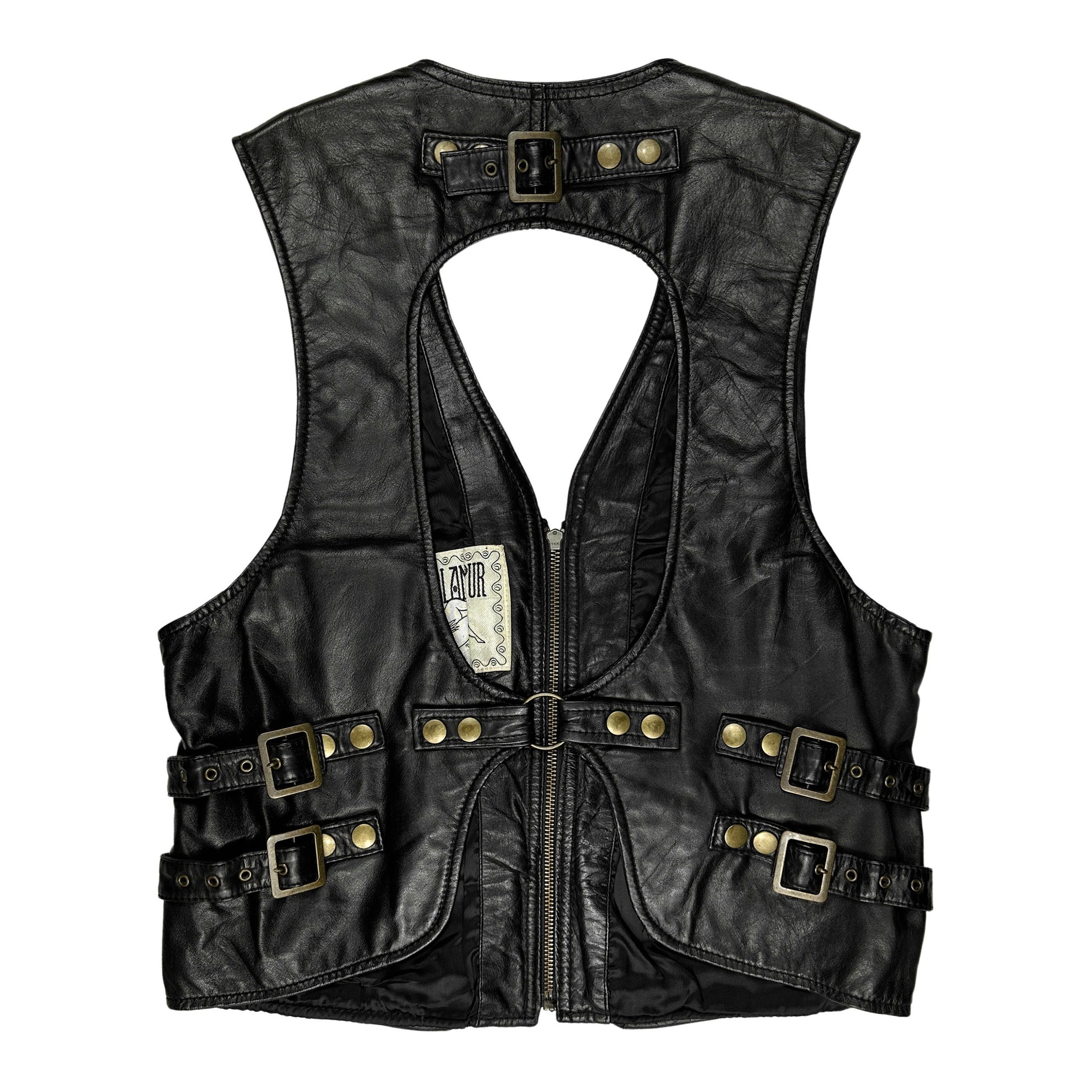 Hysteric Glamour 80's Leather Cargo Vest Size US S / EU 44-46 / 1 - 2 Thumbnail