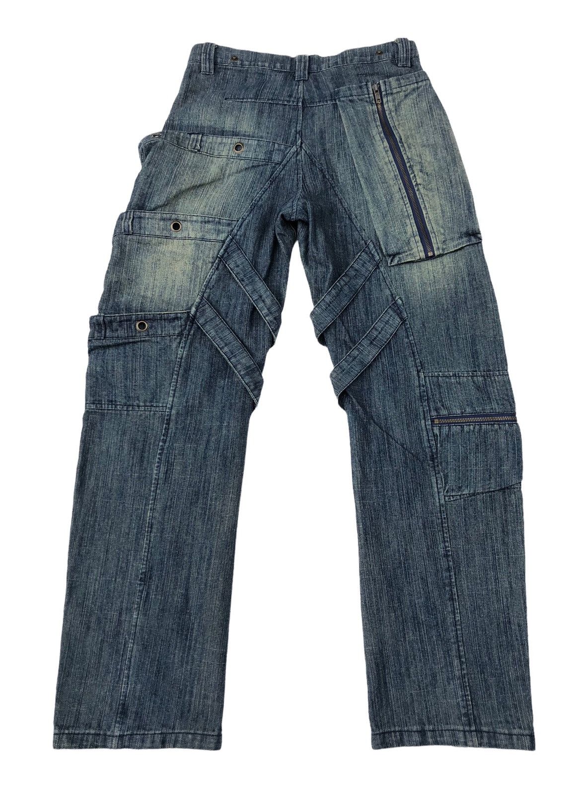 Beauty Beast 🔥Japanese Tech-Too Bondages Tactical Jeans 🔥 Size US 29 - 2 Thumbnail