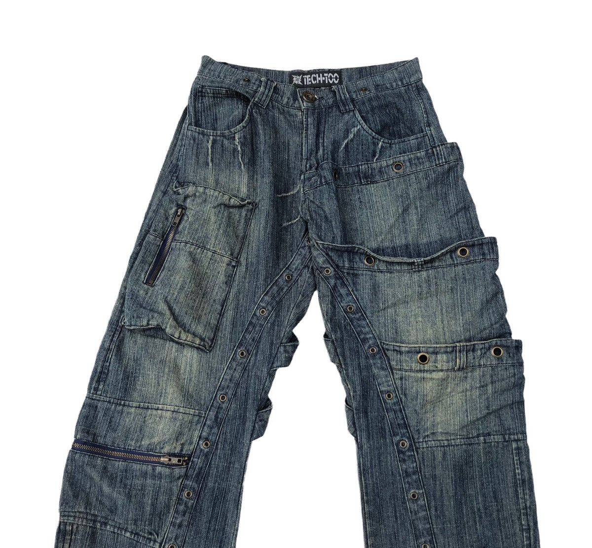 Beauty Beast 🔥Japanese Tech-Too Bondages Tactical Jeans 🔥 Size US 29 - 3 Thumbnail