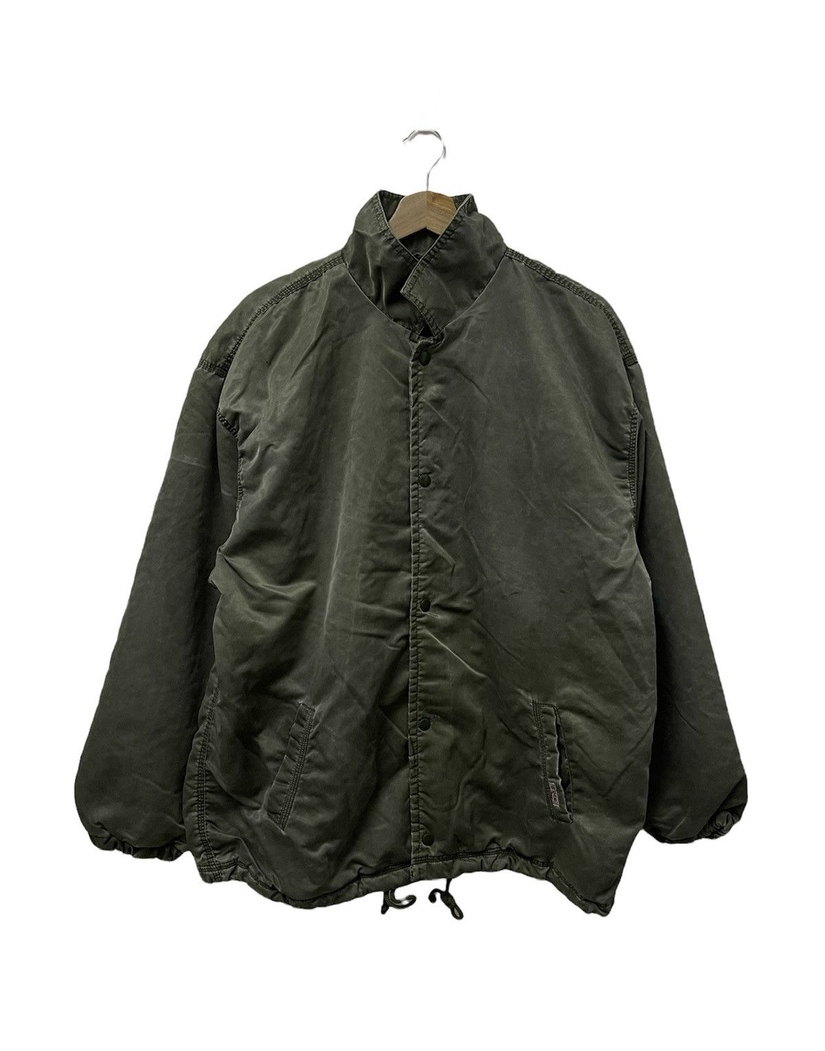 Japanese Brand × Vintage Vintage Burnings Satin Button Up Jacket Size US XL / EU 56 / 4 - 1 Thumbnail