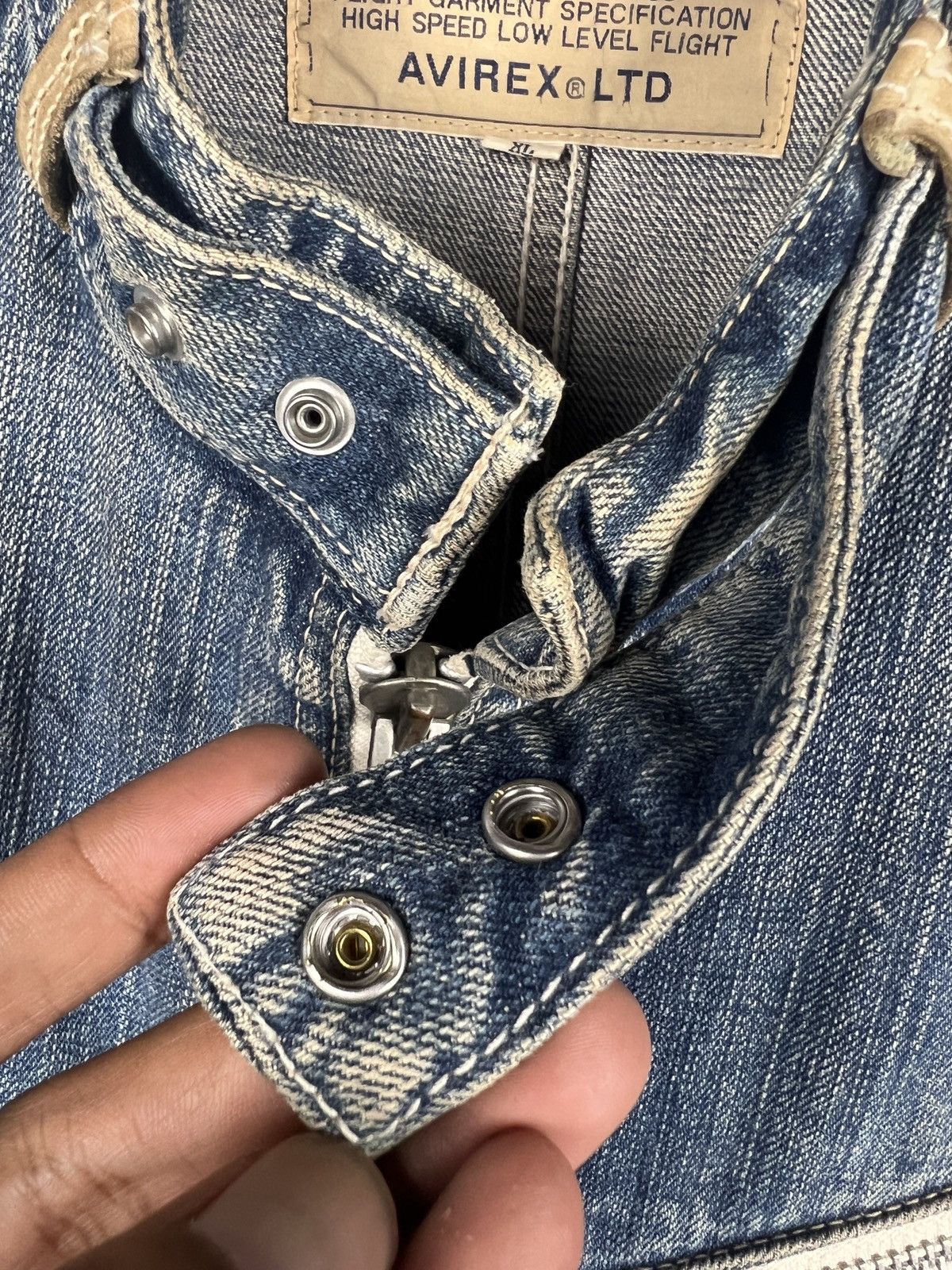 Avirex Vintage Avirex Denim Rider Jacket Size US L / EU 52-54 / 3 - 12 Thumbnail