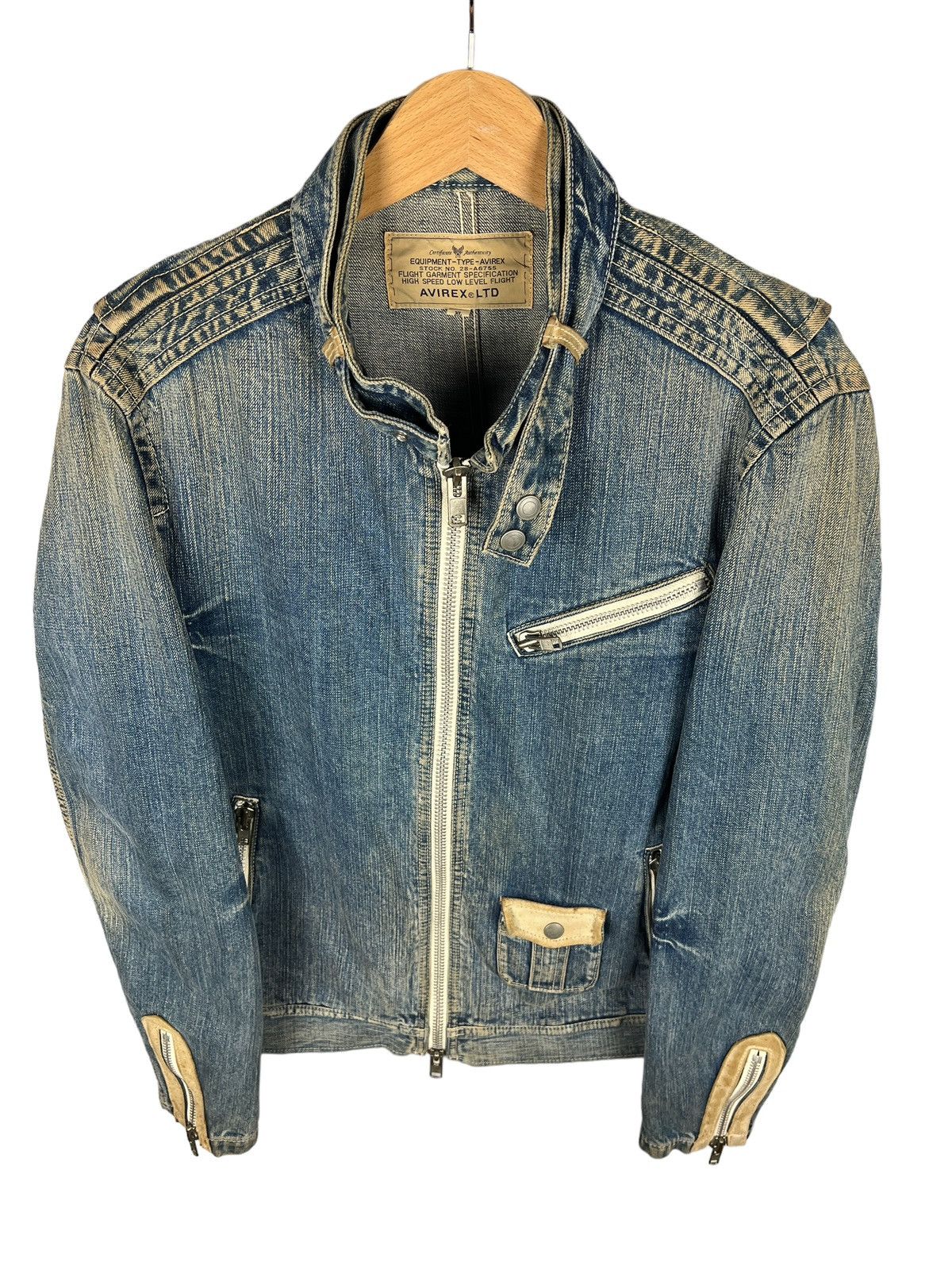 Avirex Vintage Avirex Denim Rider Jacket Size US L / EU 52-54 / 3 - 8 Thumbnail
