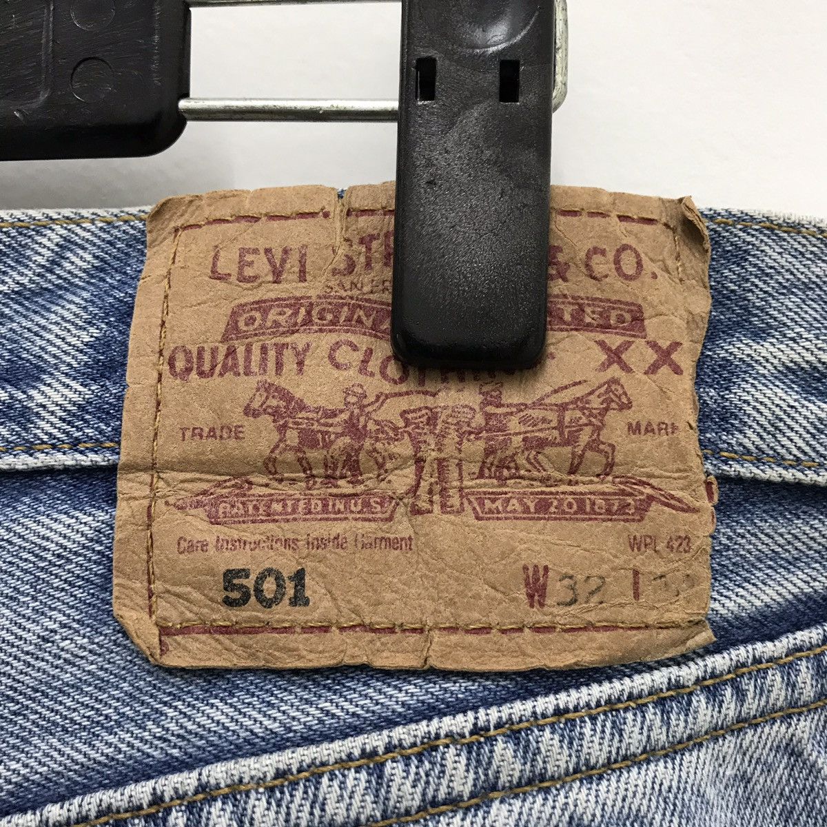Levi's Vintage Levi’s 501 Destroyed Denim Jeans Size US 32 / EU 48 - 4 Thumbnail