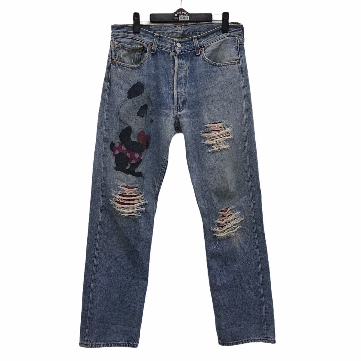 Levi's Vintage Levi’s 501 Destroyed Denim Jeans Size US 32 / EU 48 - 1 Thumbnail