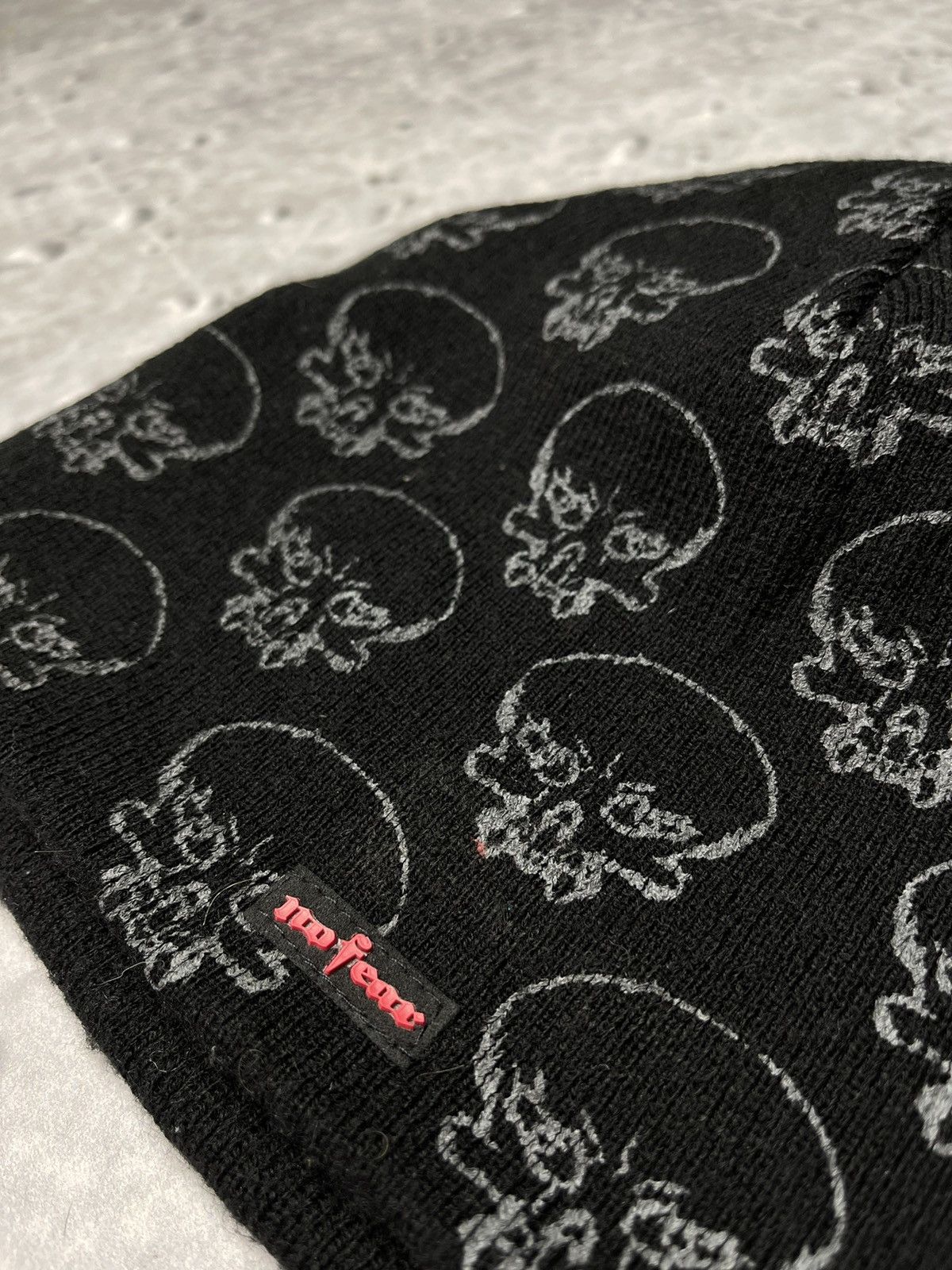 No Fear × Vintage ☠️Hat Vintage NO FEAR two sided monogram skulls SK8 Size ONE SIZE - 3 Thumbnail