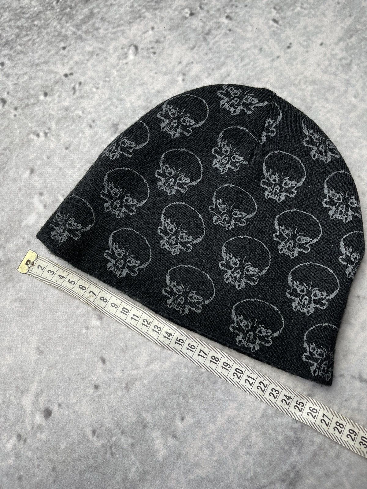 No Fear × Vintage ☠️Hat Vintage NO FEAR two sided monogram skulls SK8 Size ONE SIZE - 8 Thumbnail