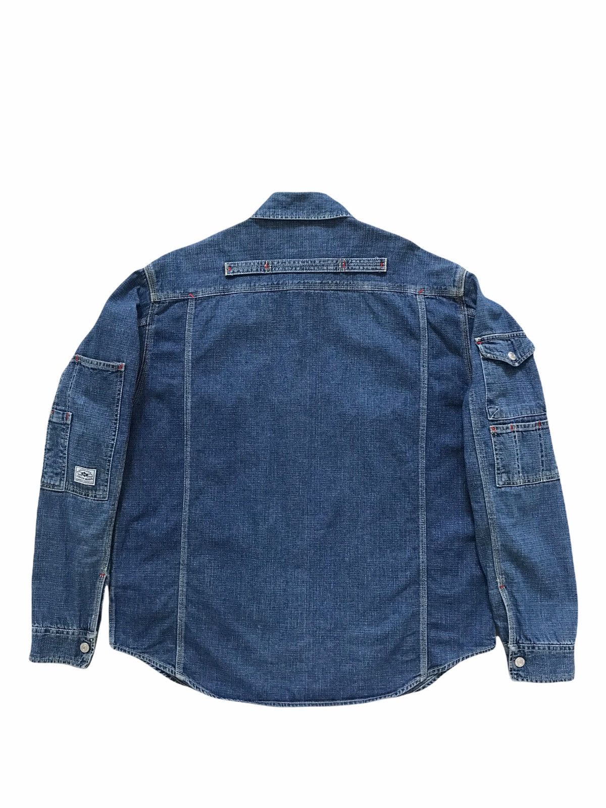 Japanese Brand KEARNEY HOUSE Japan Multi-Pocket Union Made Denim Shirt Size US L / EU 52-54 / 3 - 2 Thumbnail