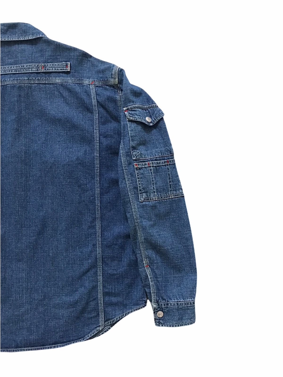 Japanese Brand KEARNEY HOUSE Japan Multi-Pocket Union Made Denim Shirt Size US L / EU 52-54 / 3 - 9 Thumbnail