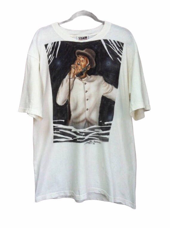 Vintage Vintage Art Portrait Photo Over Print T-shirt Size US L / EU 52-54 / 3 - 1 Thumbnail