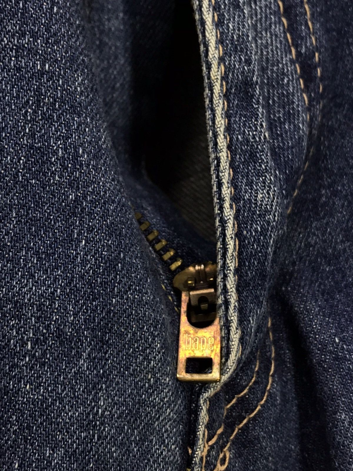 Bape Rare Bape Denim Chain Embroydery Loose Bathing Ape Nigo 3🟦3 Size US 35 - 8 Thumbnail