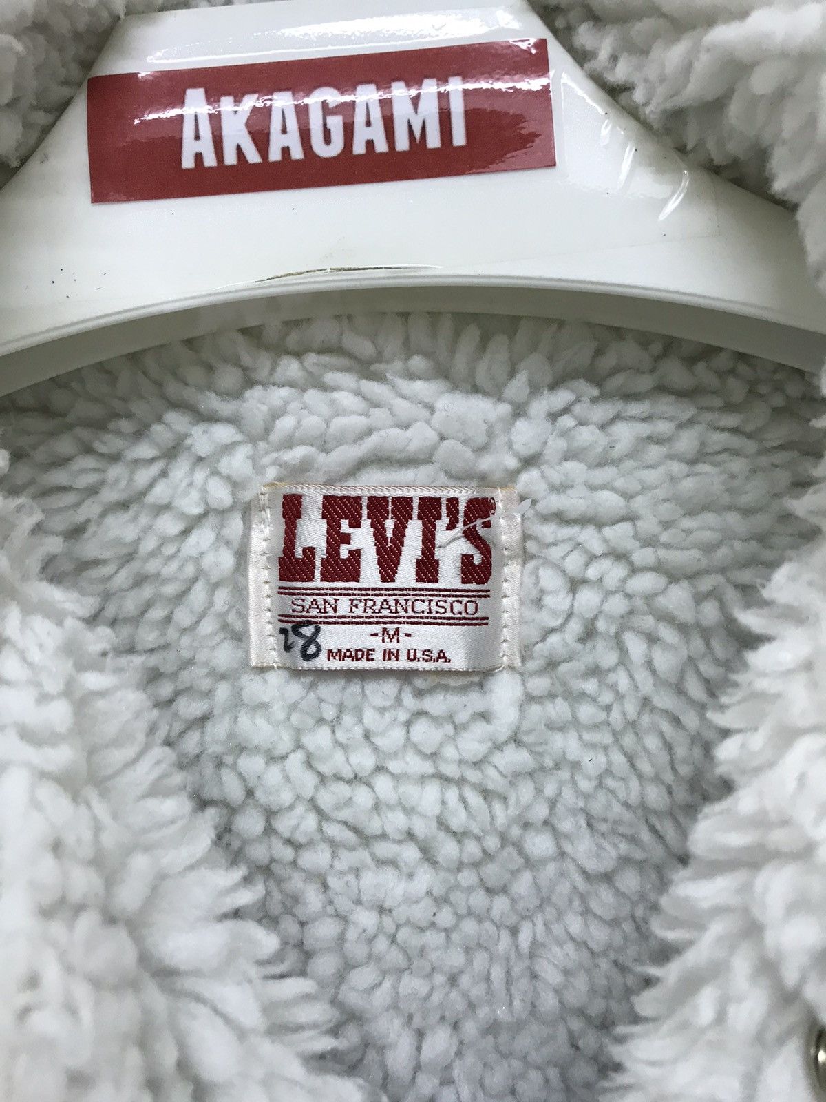 Levi's Vintage Clothing Vtg 70s Levi’s Trucker Denim Jacket Sherpa Lining 6🟩9 Size US M / EU 48-50 / 2 - 6 Thumbnail