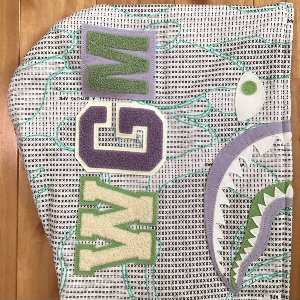Bape 💫Glow in the Dark💫 TEXT CODE CAMO Shark full zip hoodie Size US L / EU 52-54 / 3 - 4 Thumbnail